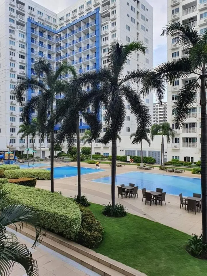 Pool view in Vangie's Place at SEA RESIDENCES