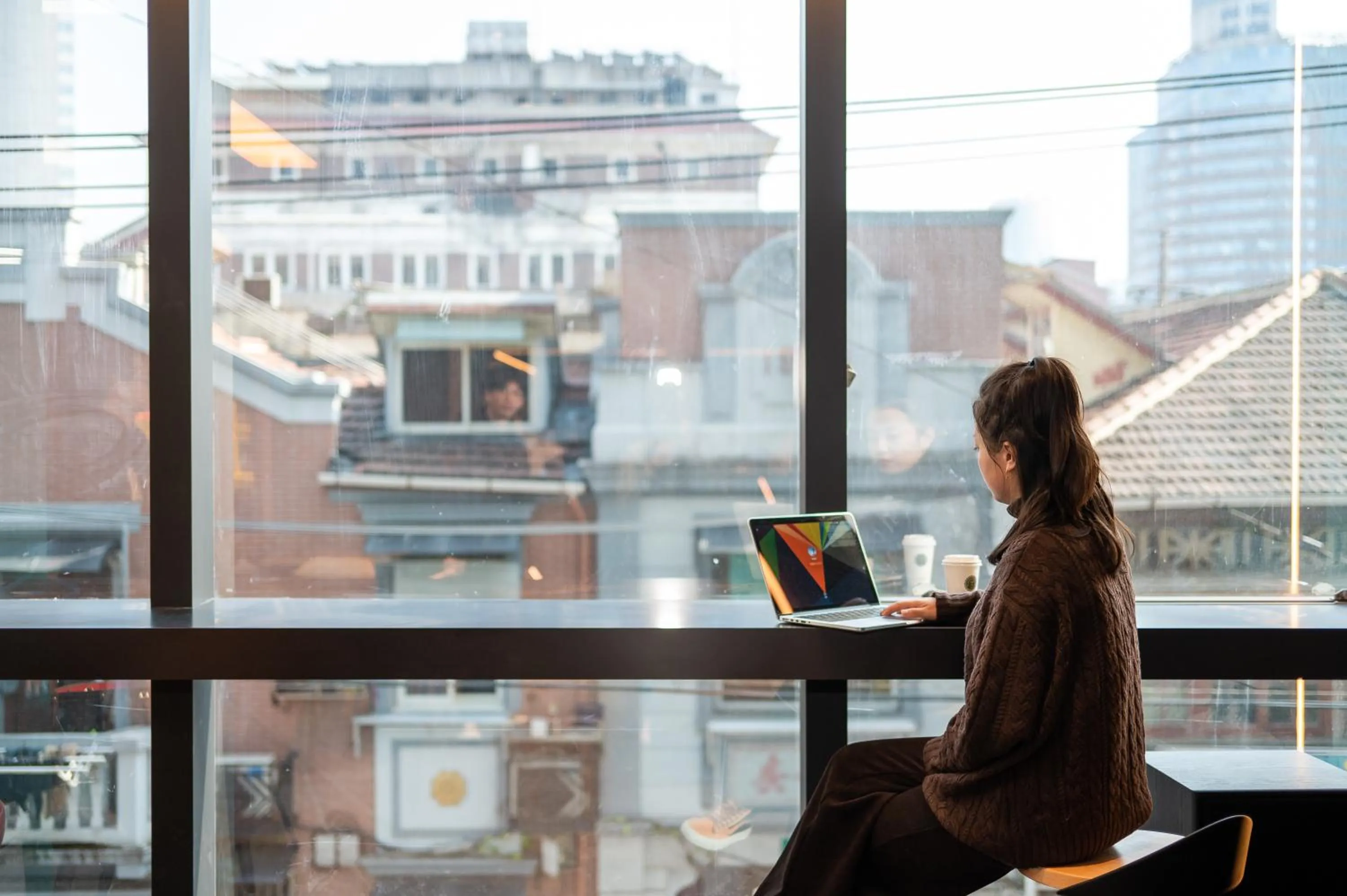 City view in Dayin International Youth Hostel - East Nanjing Road & People's Square & The Bund Branch