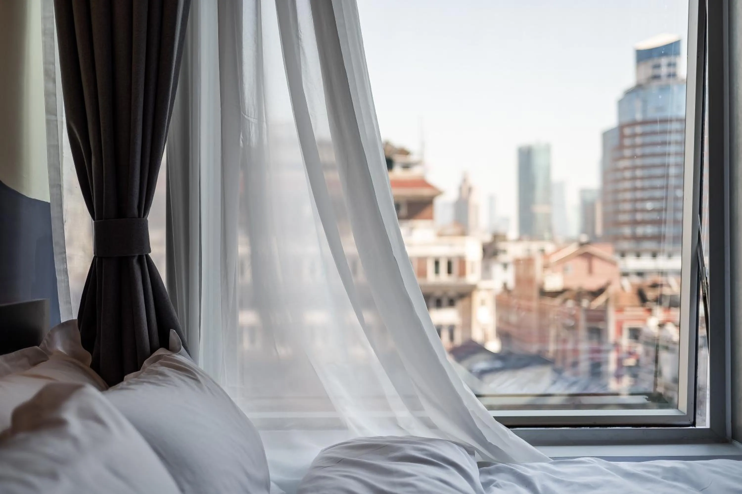 City view, Bed in Dayin International Youth Hostel - East Nanjing Road & People's Square & The Bund Branch