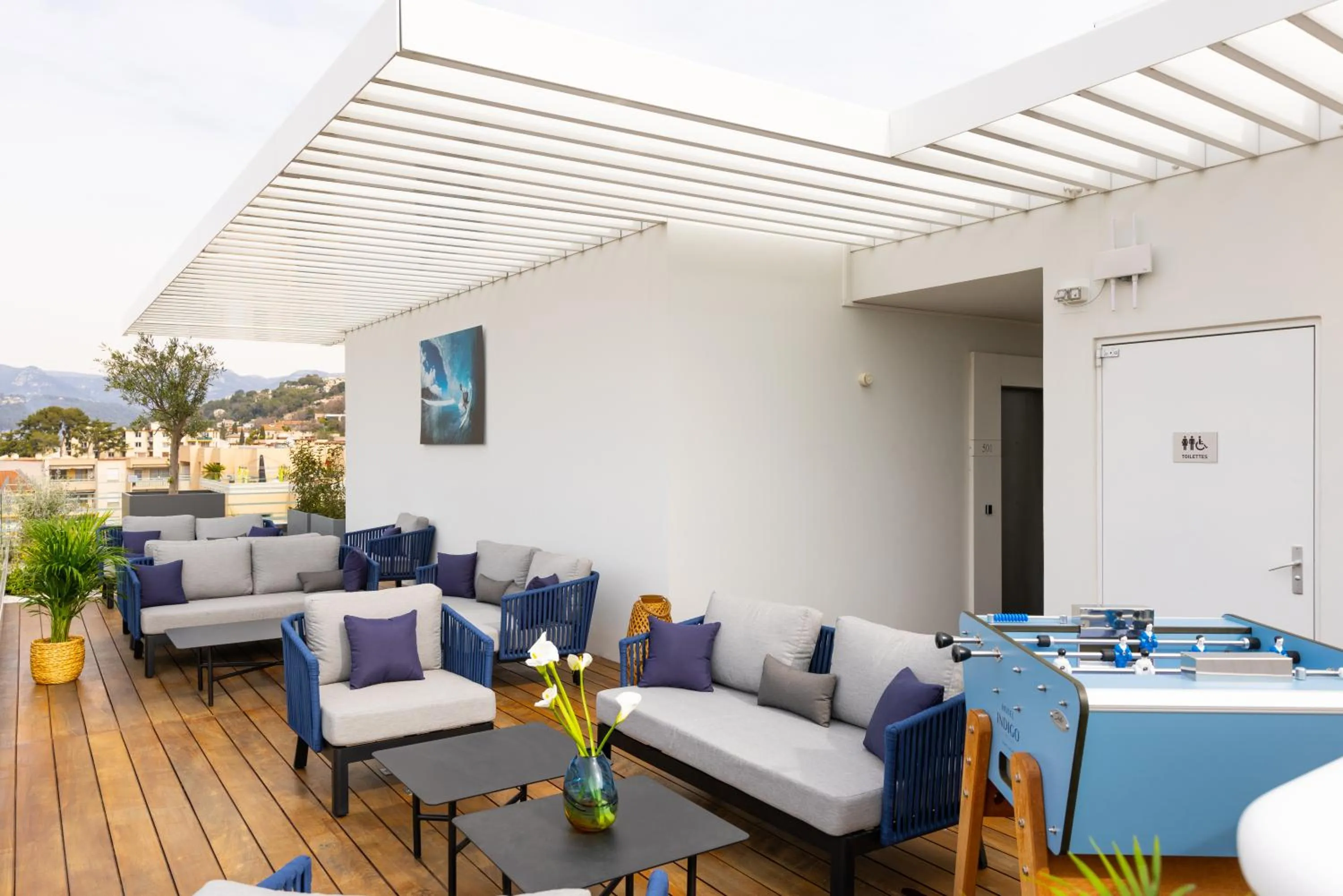 Balcony/Terrace in Hotel Indigo Cagnes-sur-Mer by IHG