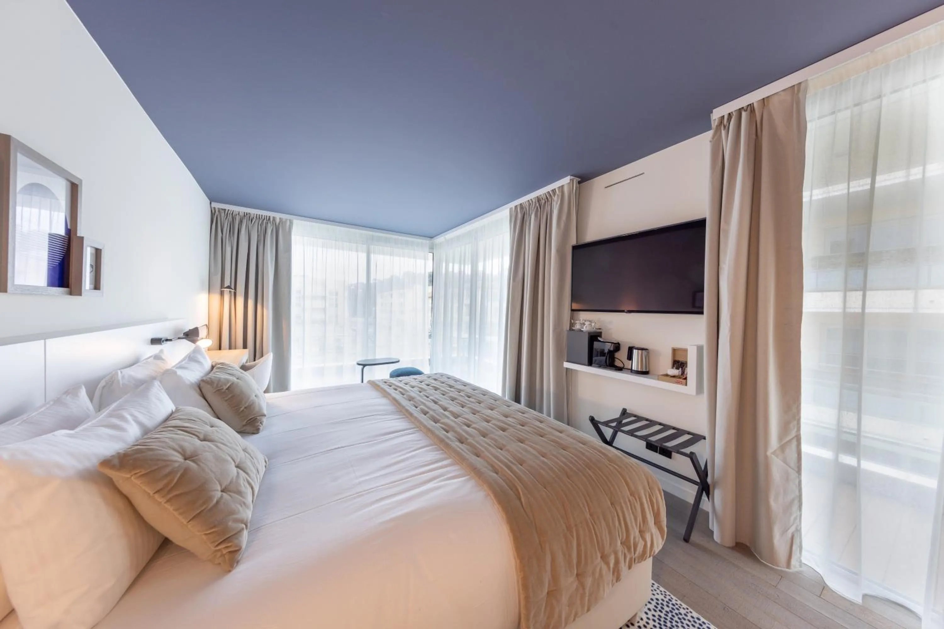 Bed in Hotel Indigo Cagnes-sur-Mer by IHG