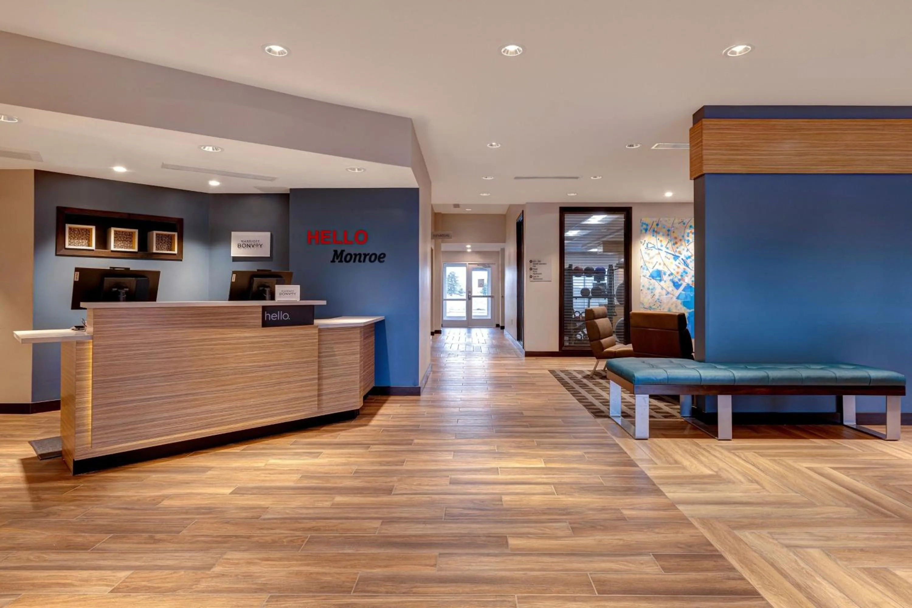 Lobby or reception in TownePlace Suites by Marriott Monroe