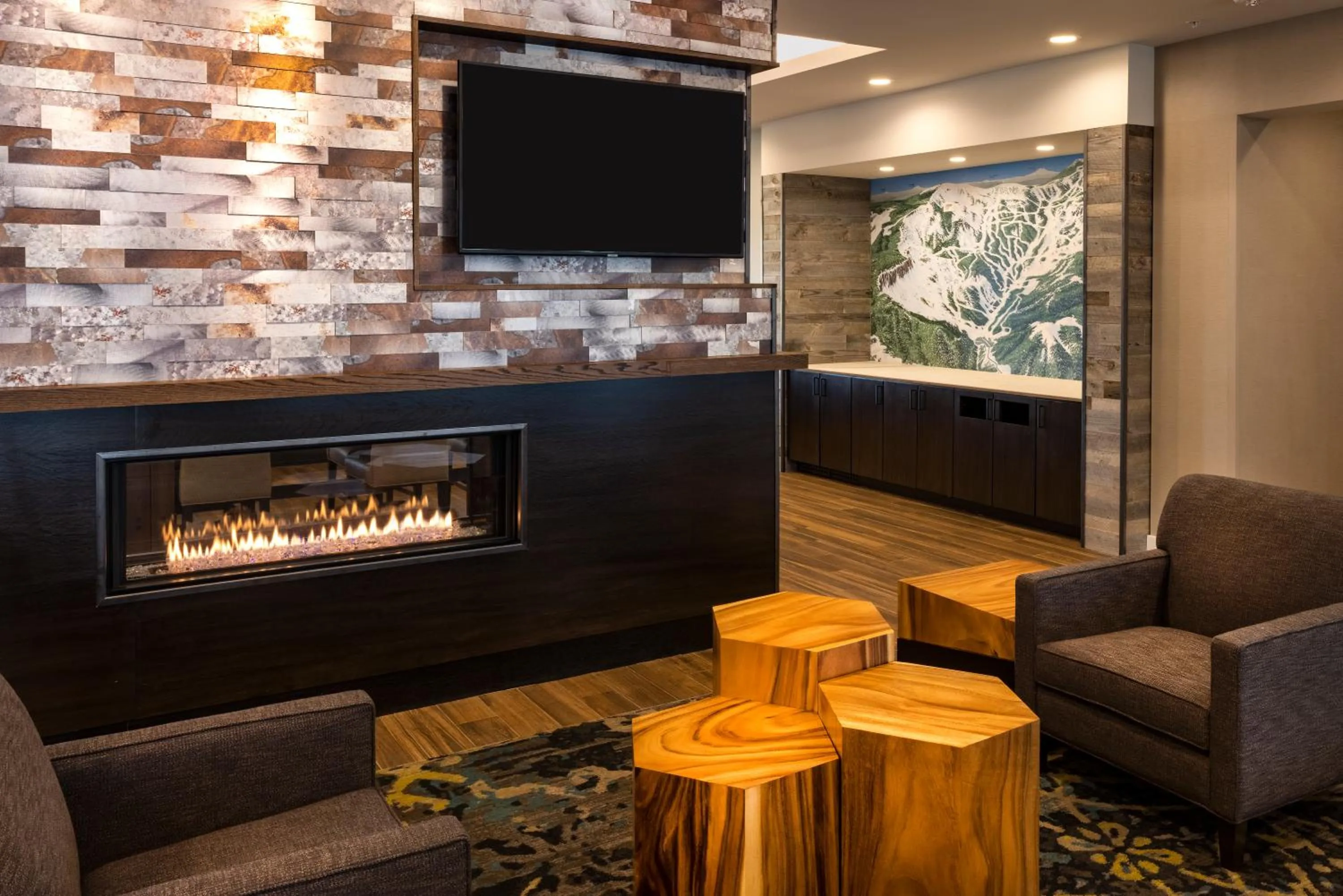 Communal lounge/ TV room in Residence Inn by Marriott Wenatchee