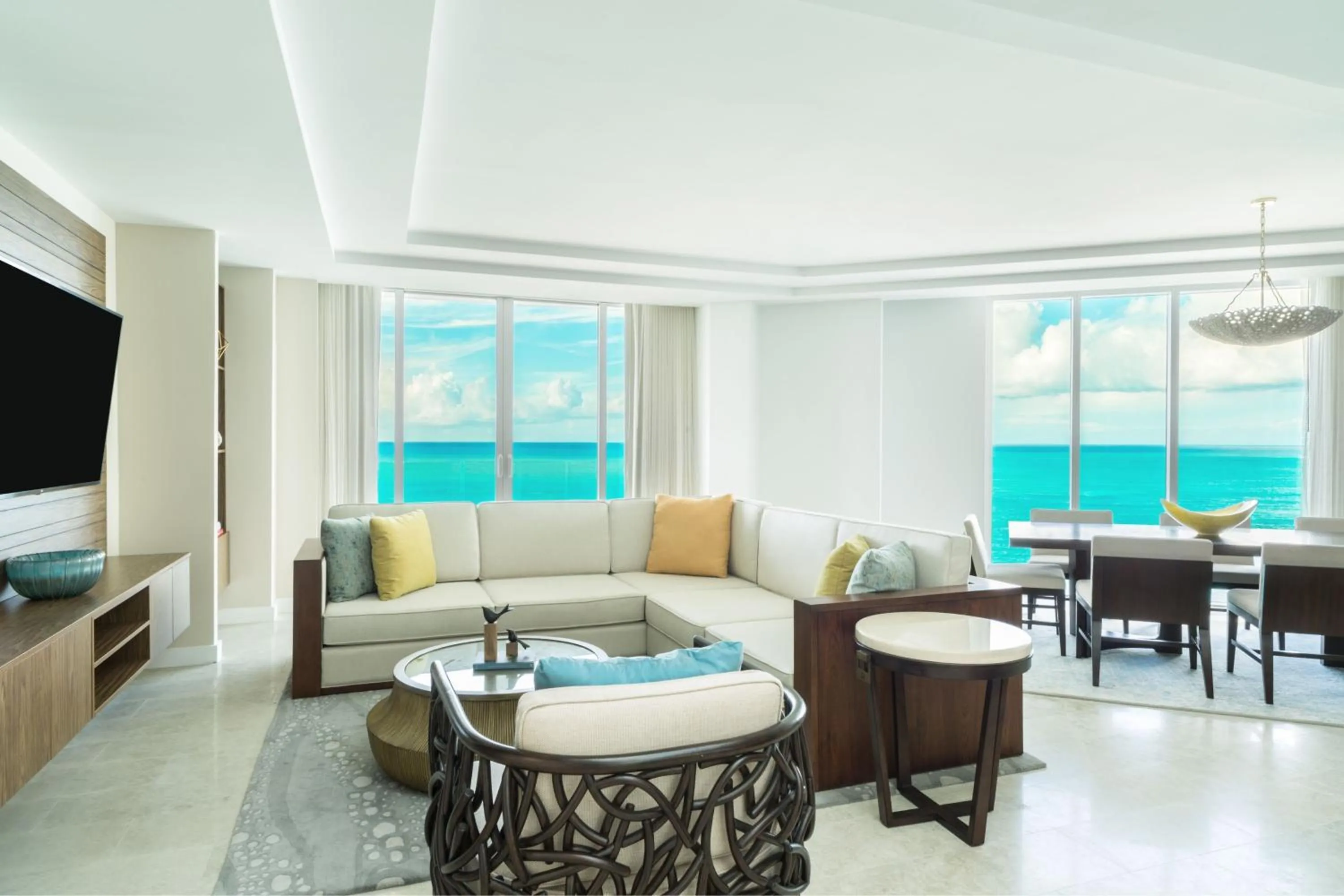 Living room in The Ritz-Carlton Residences, Turks & Caicos