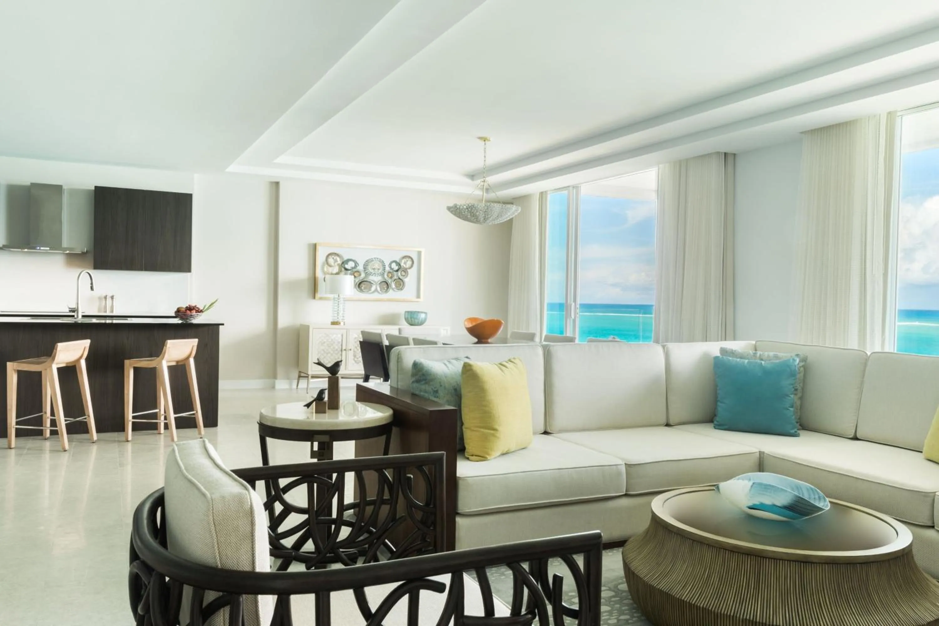 Living room in The Ritz-Carlton Residences, Turks & Caicos