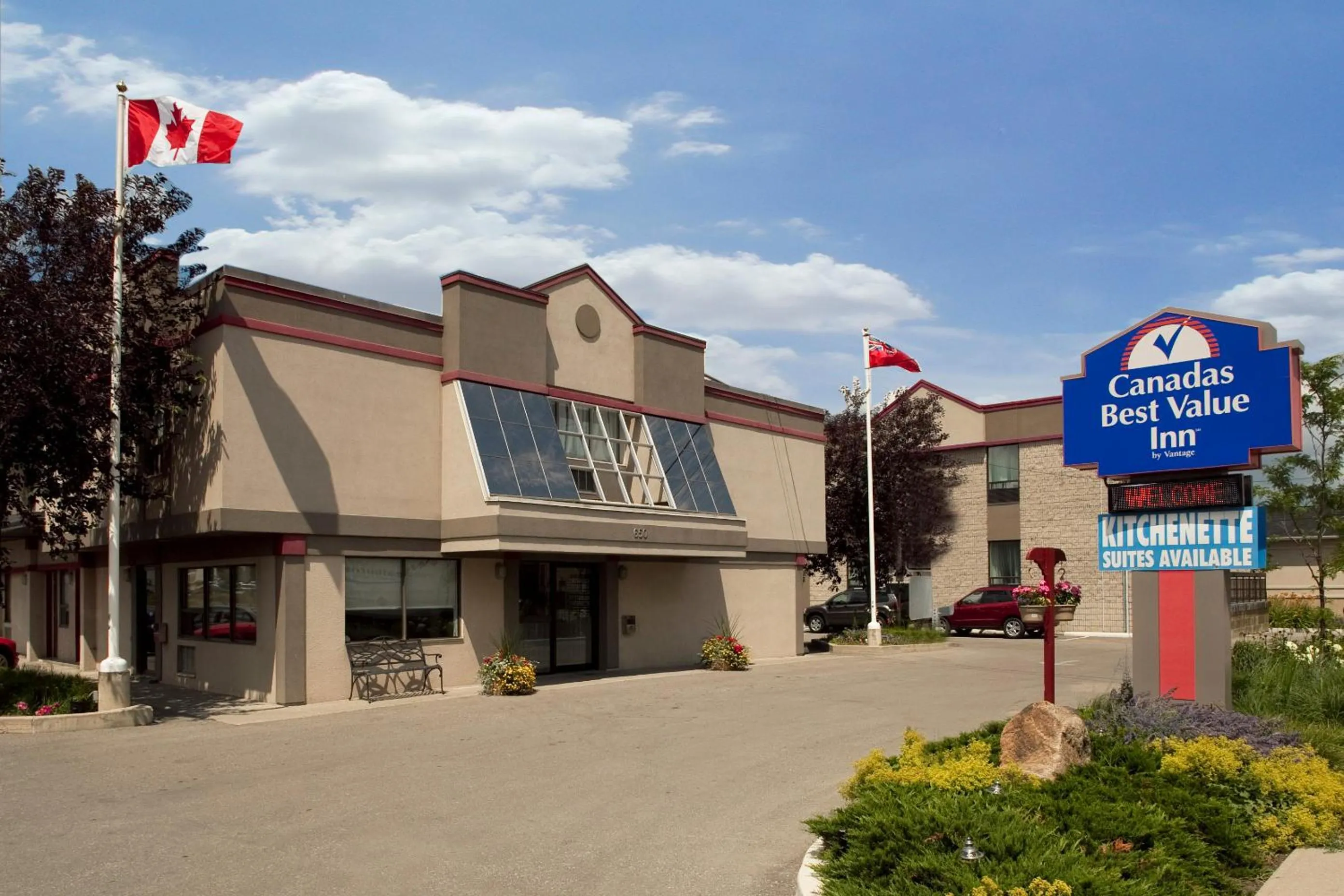 Facade/entrance in Canadas Best Value Inn Toronto
