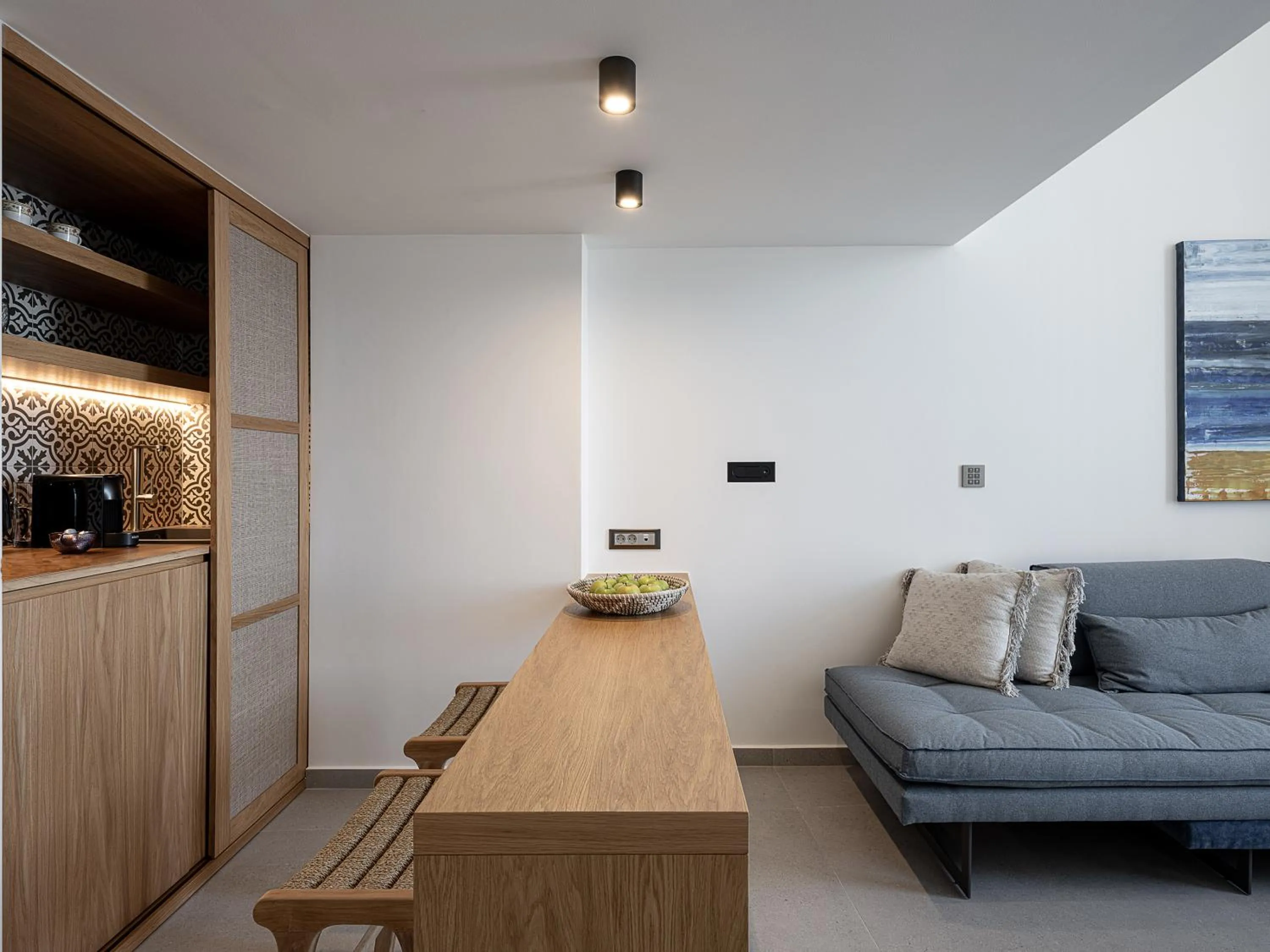 Living room in Calla Luxury Seafront Suites