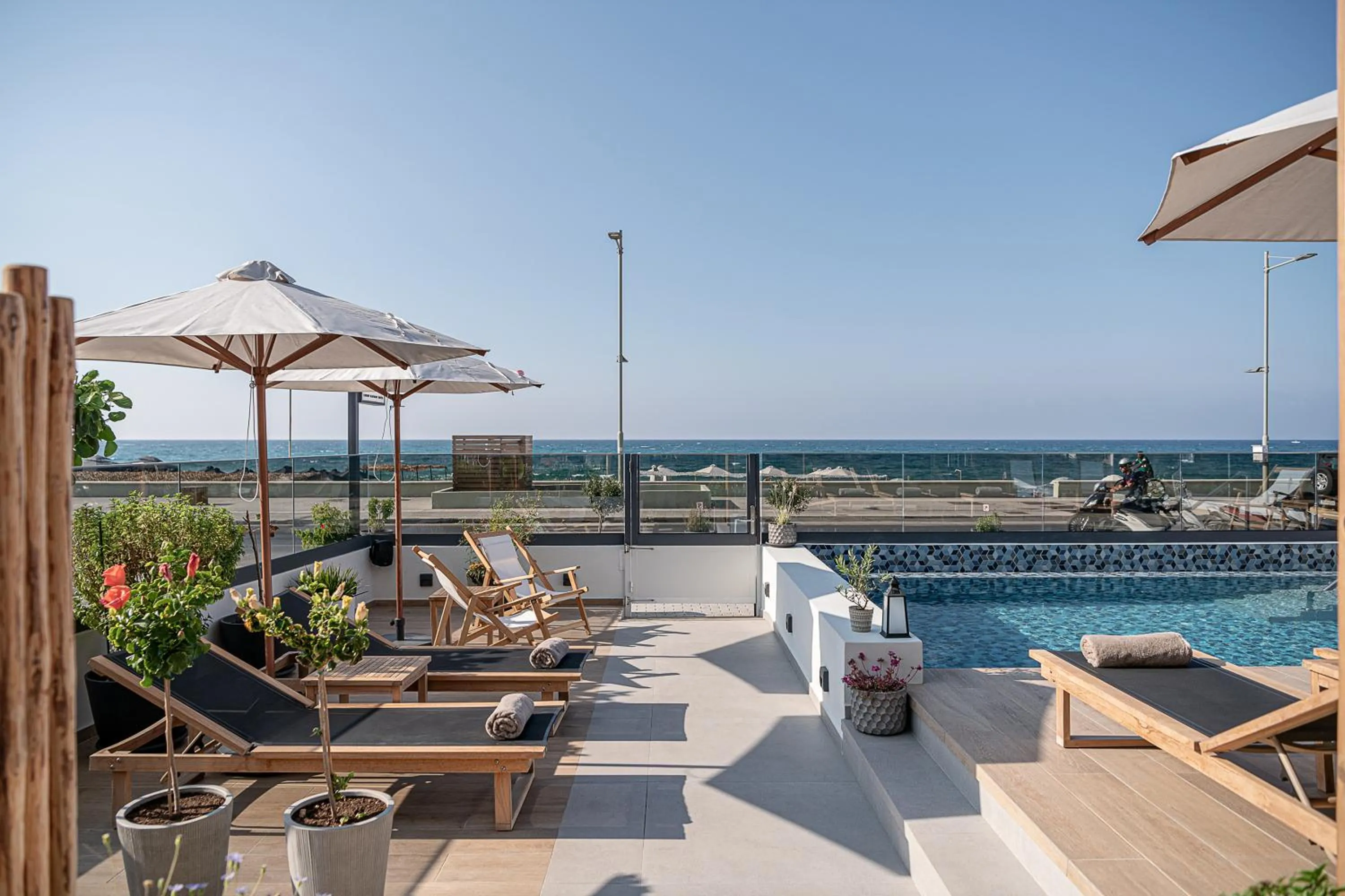 Balcony/Terrace in Calla Luxury Seafront Suites