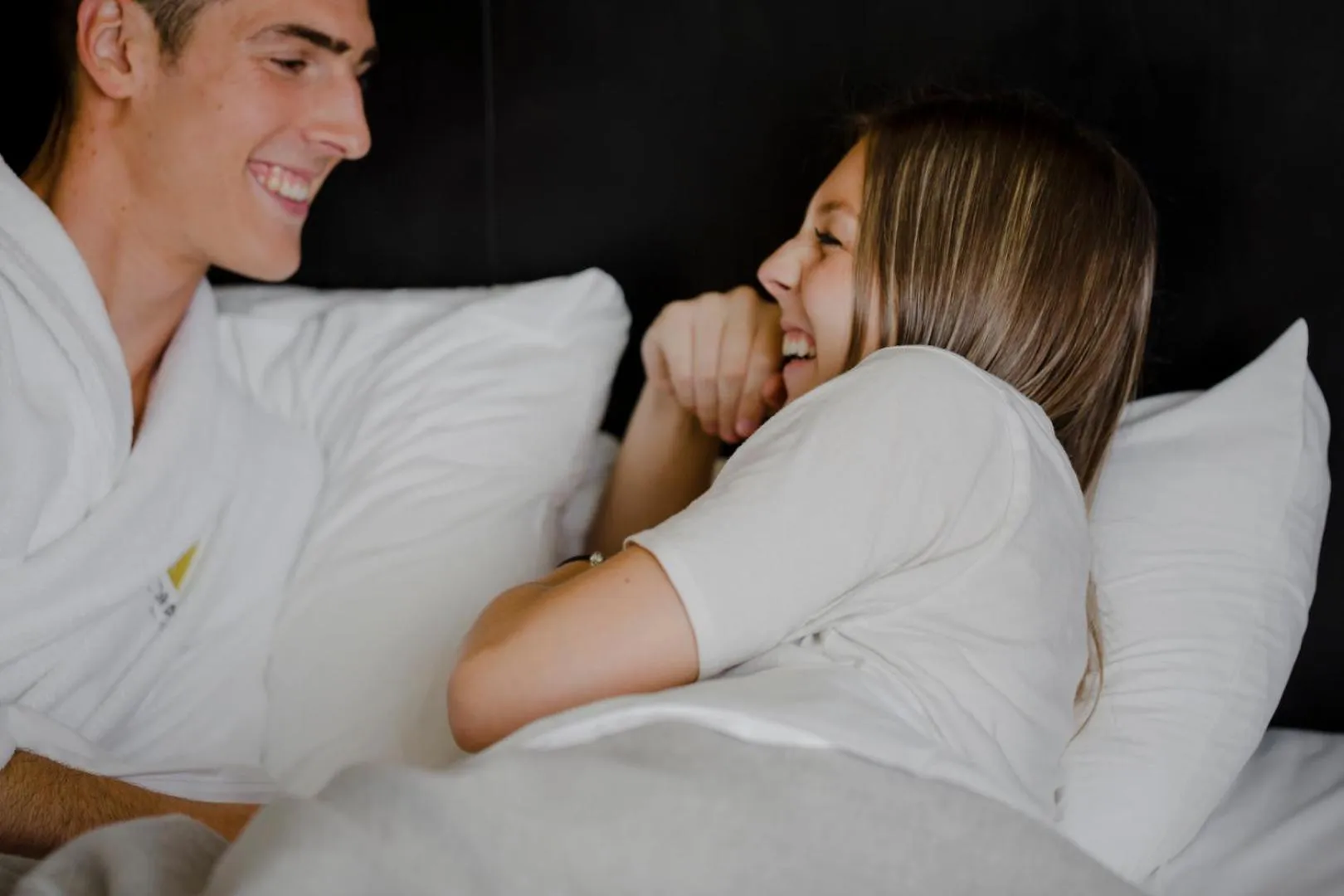 People, Bed in Hotel Le Littoral