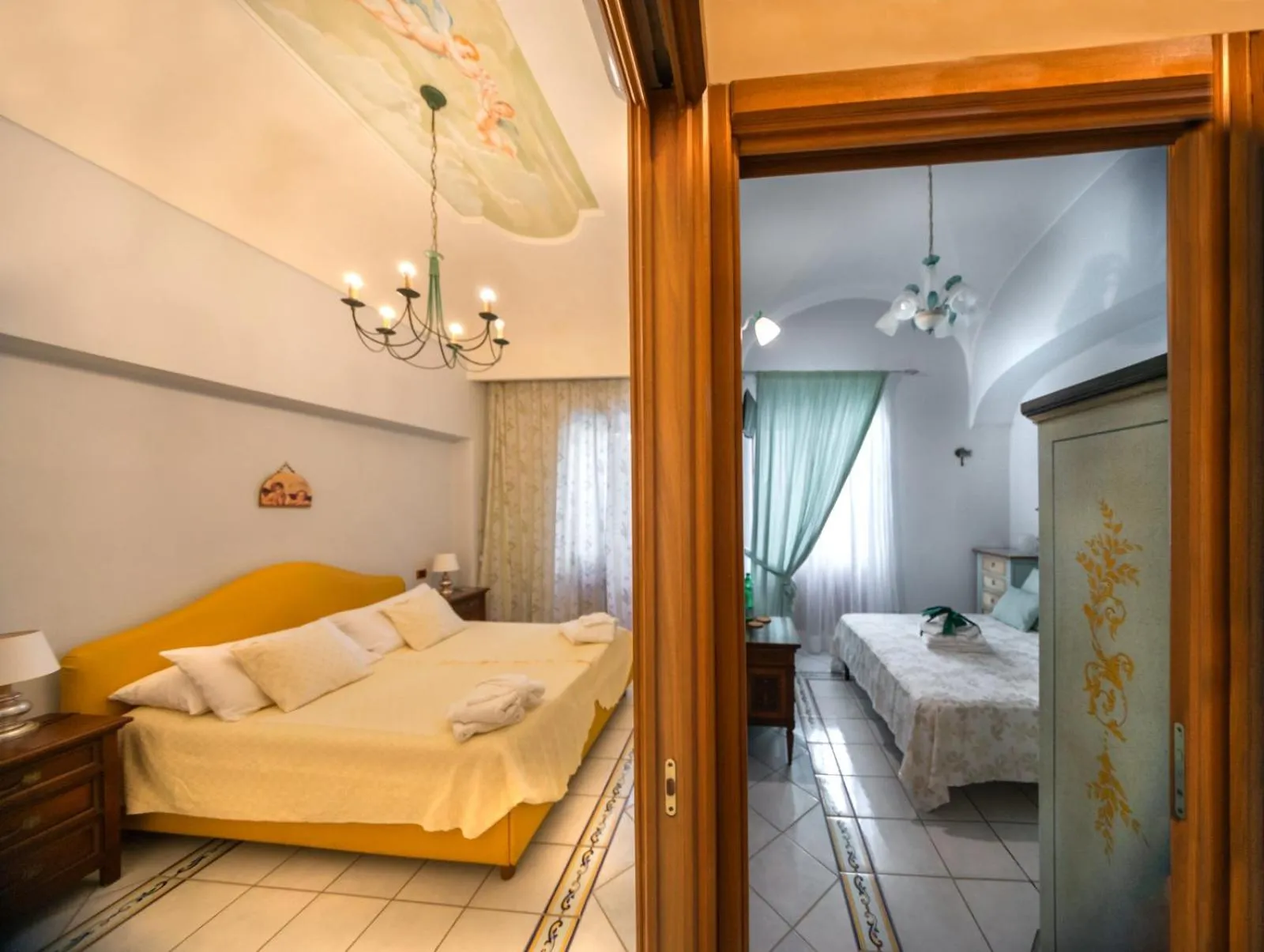 Bed in La Finestra sul Mare