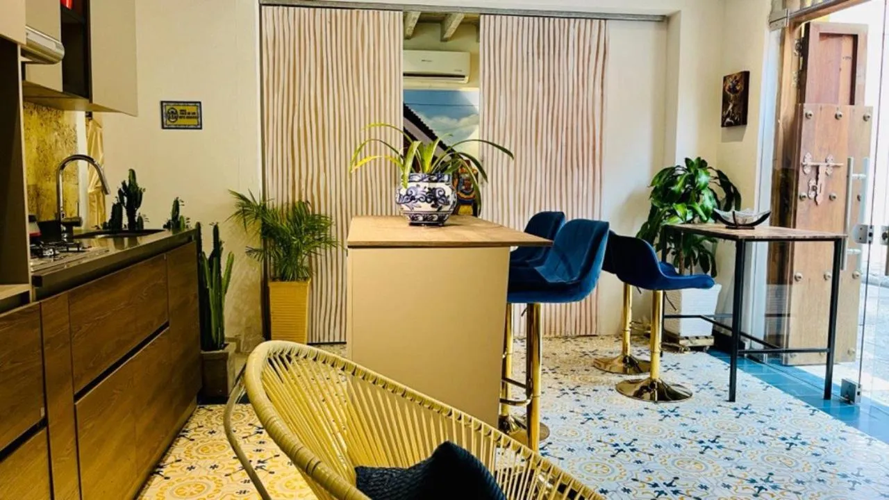 Kitchen or kitchenette in Hotel Boutique Callecitas de San Diego