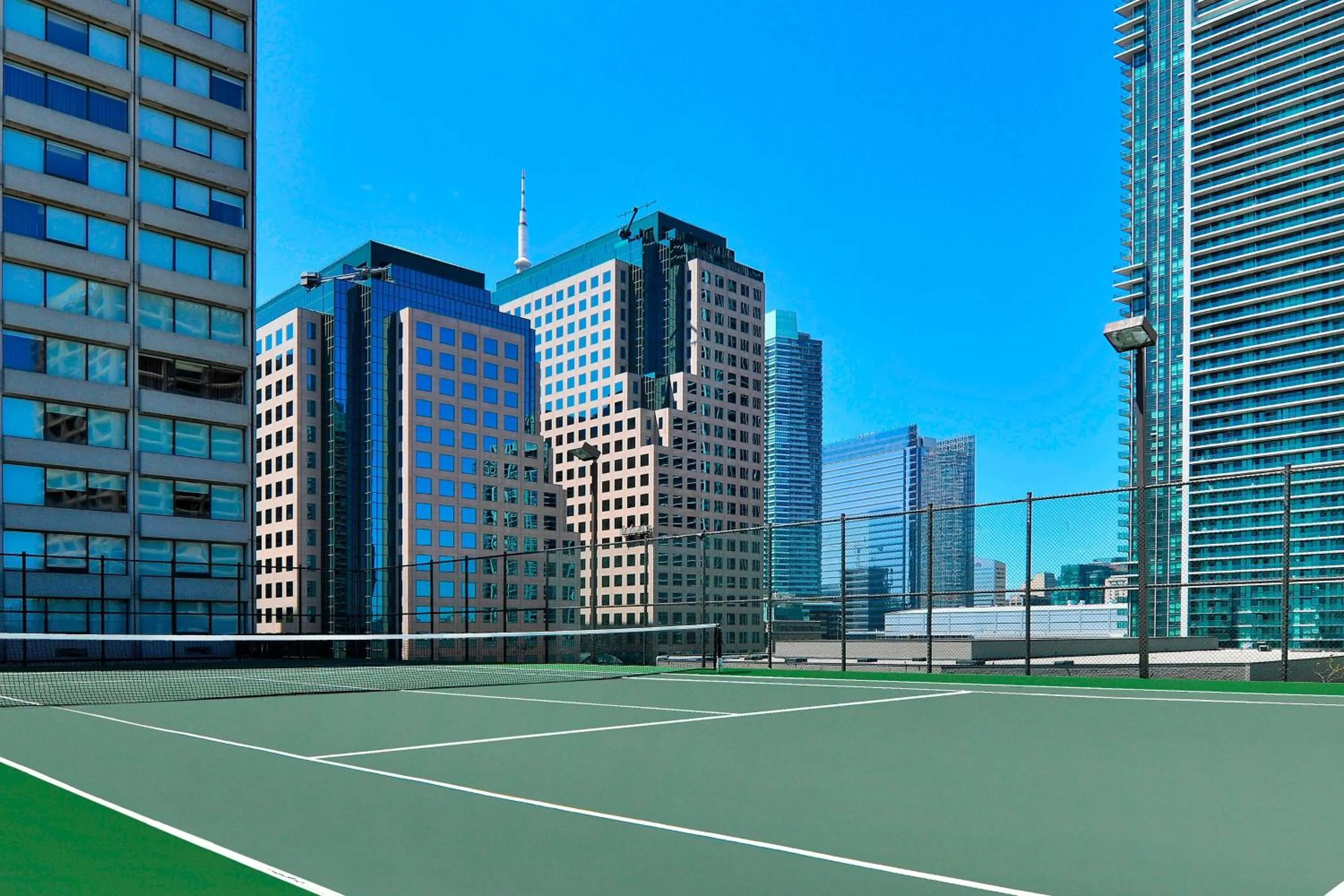 Tennis court in The Westin Harbour Castle, Toronto