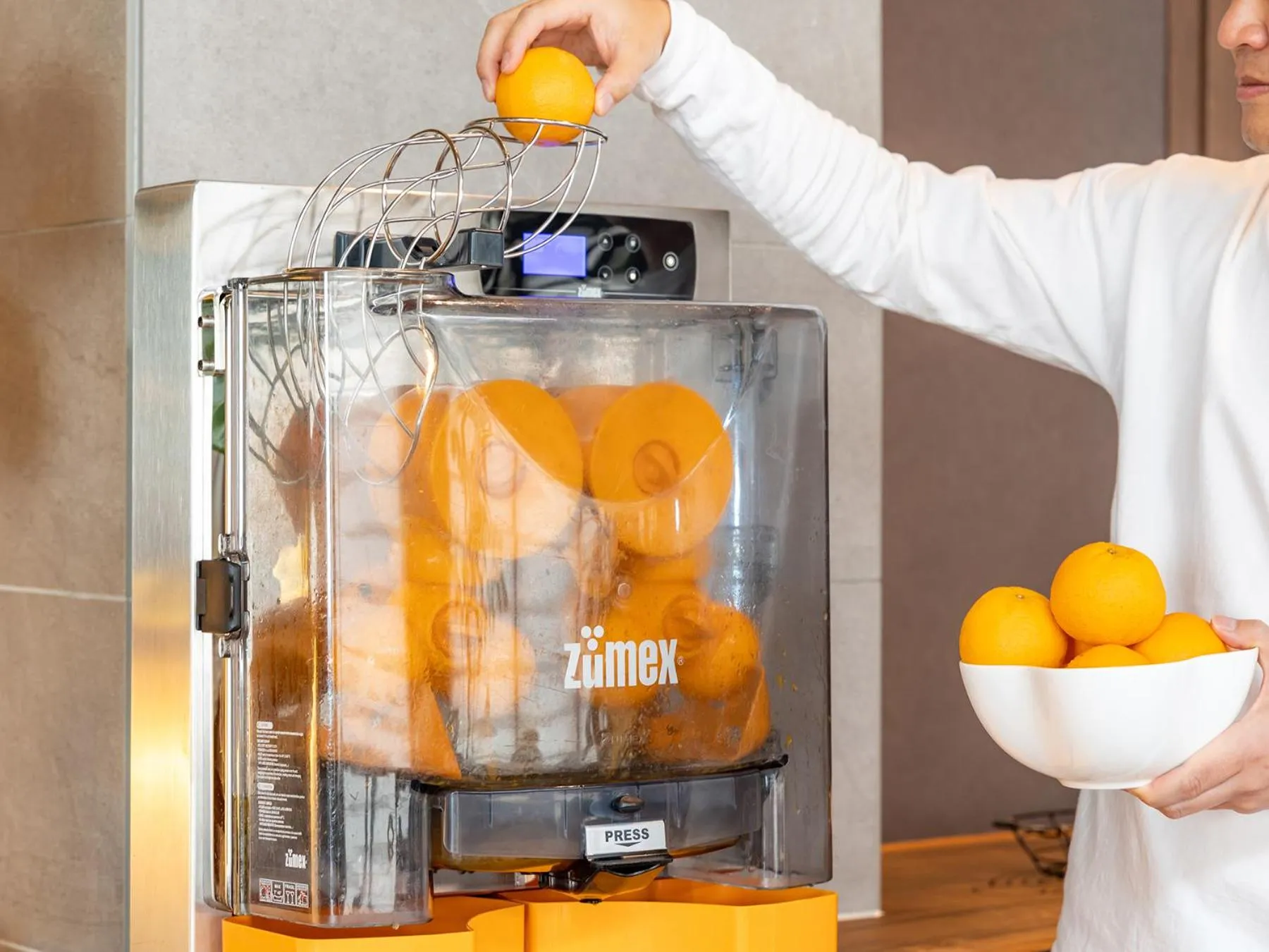 Food and drinks in One Suite THE GRAND