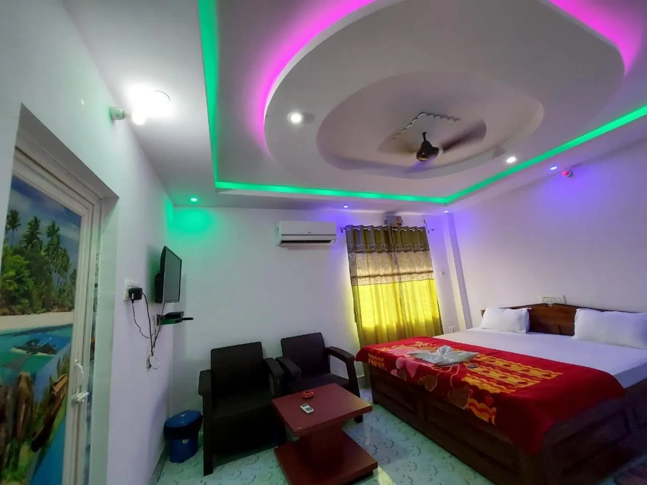 Bed in Swastik Resort Tajpur