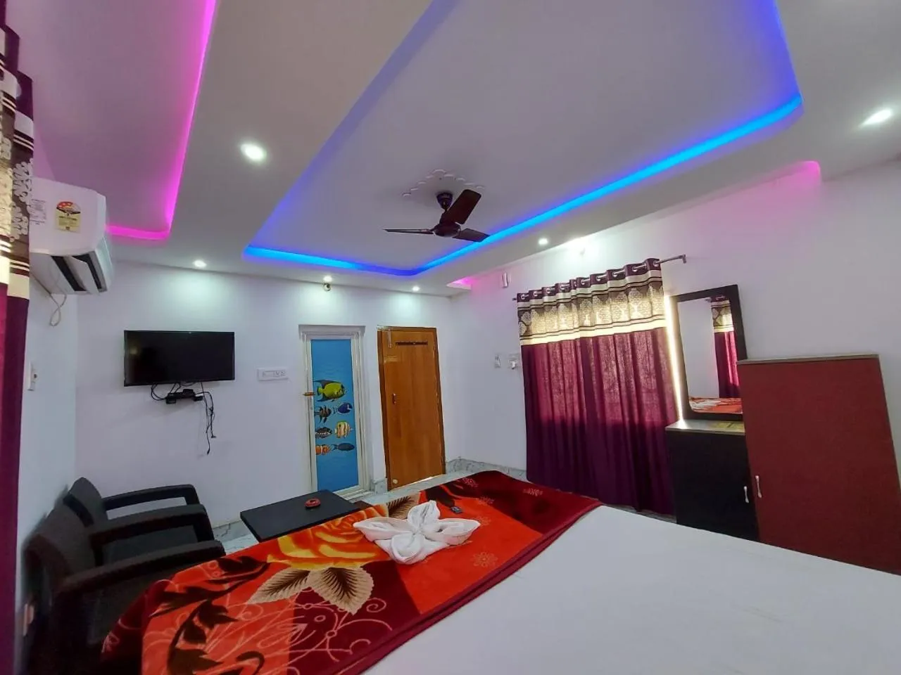 Bed in Swastik Resort Tajpur