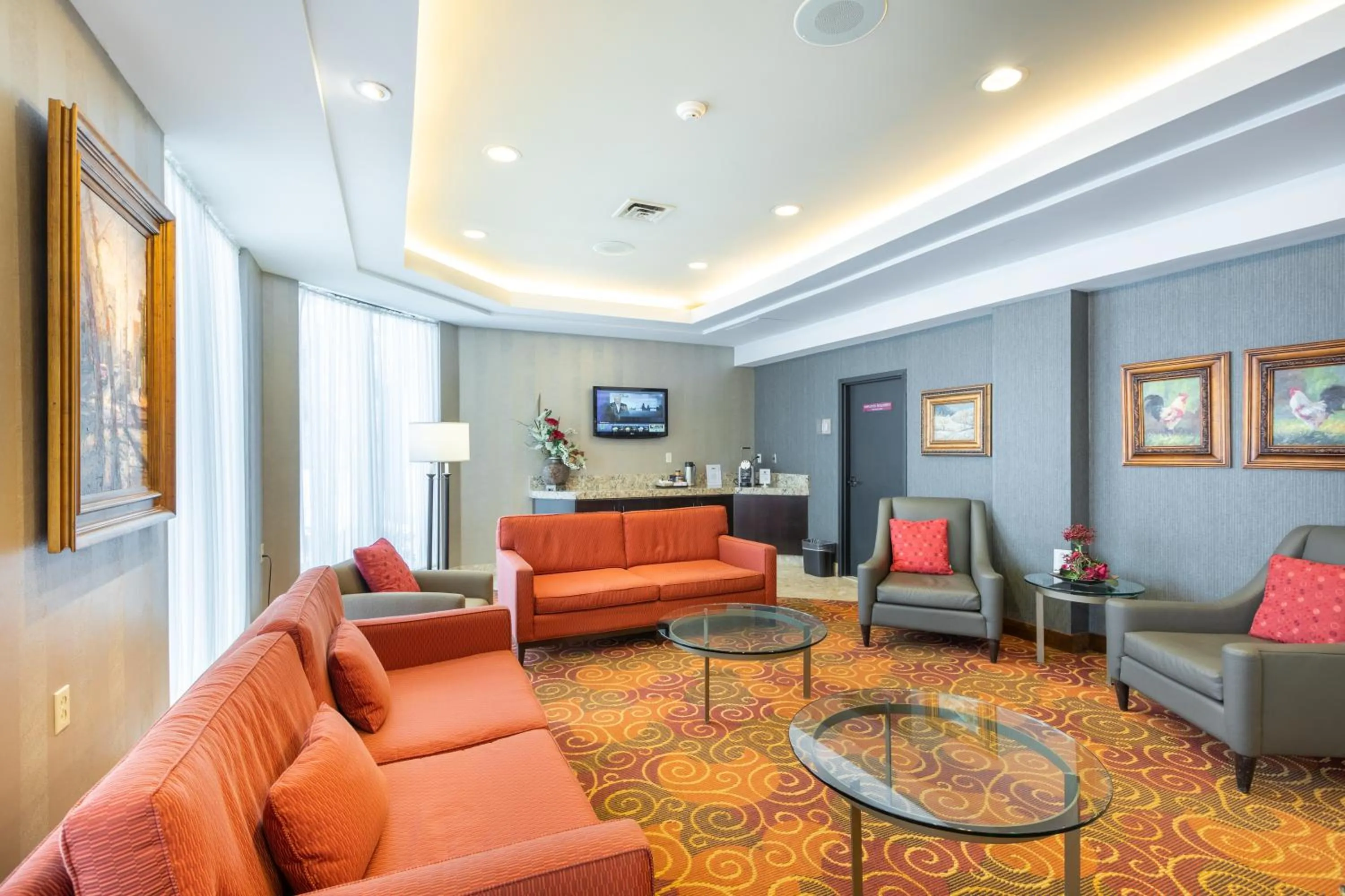 Seating area in Hôtel WelcomInns