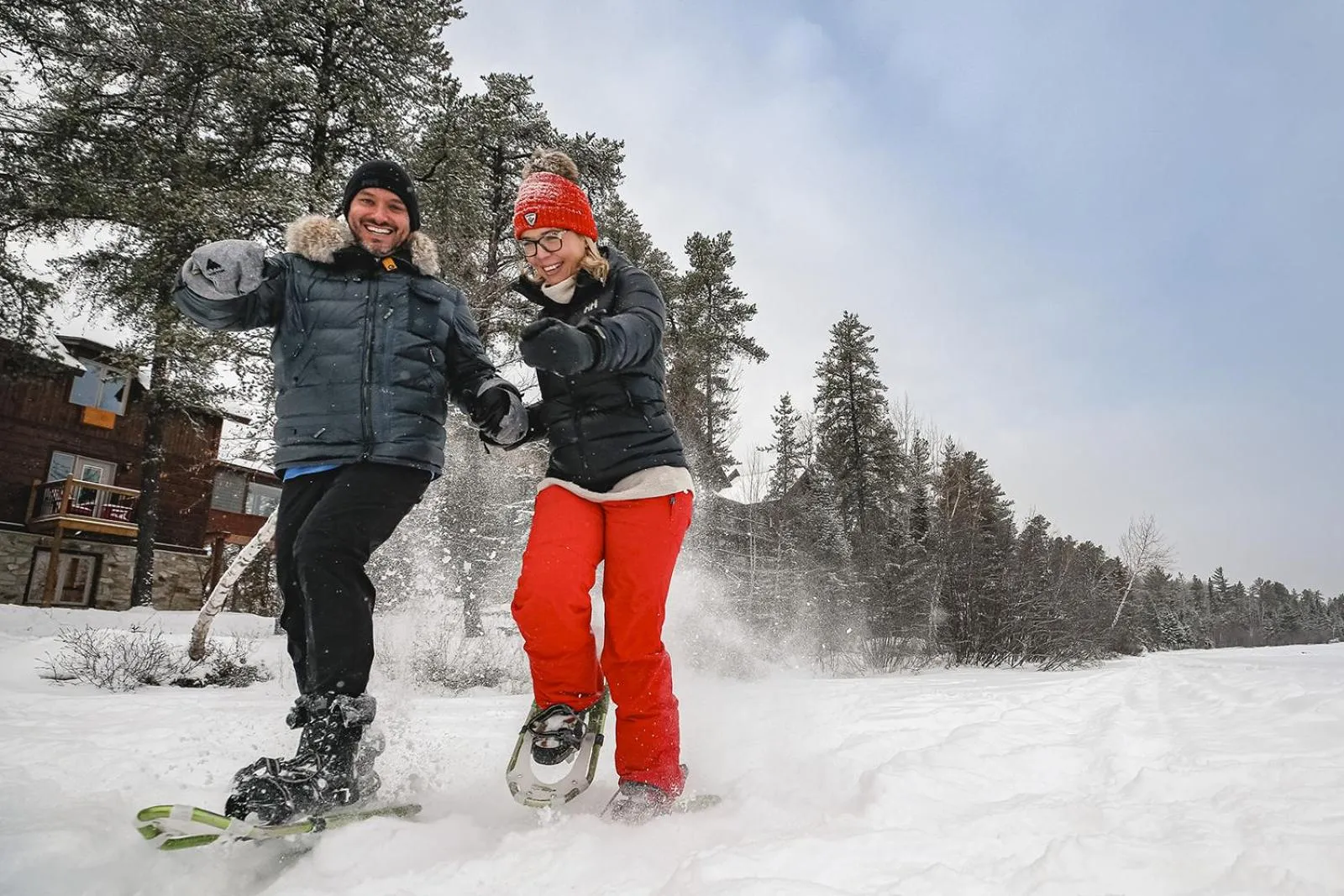 Winter in Auberge du Lac Taureau et Condos