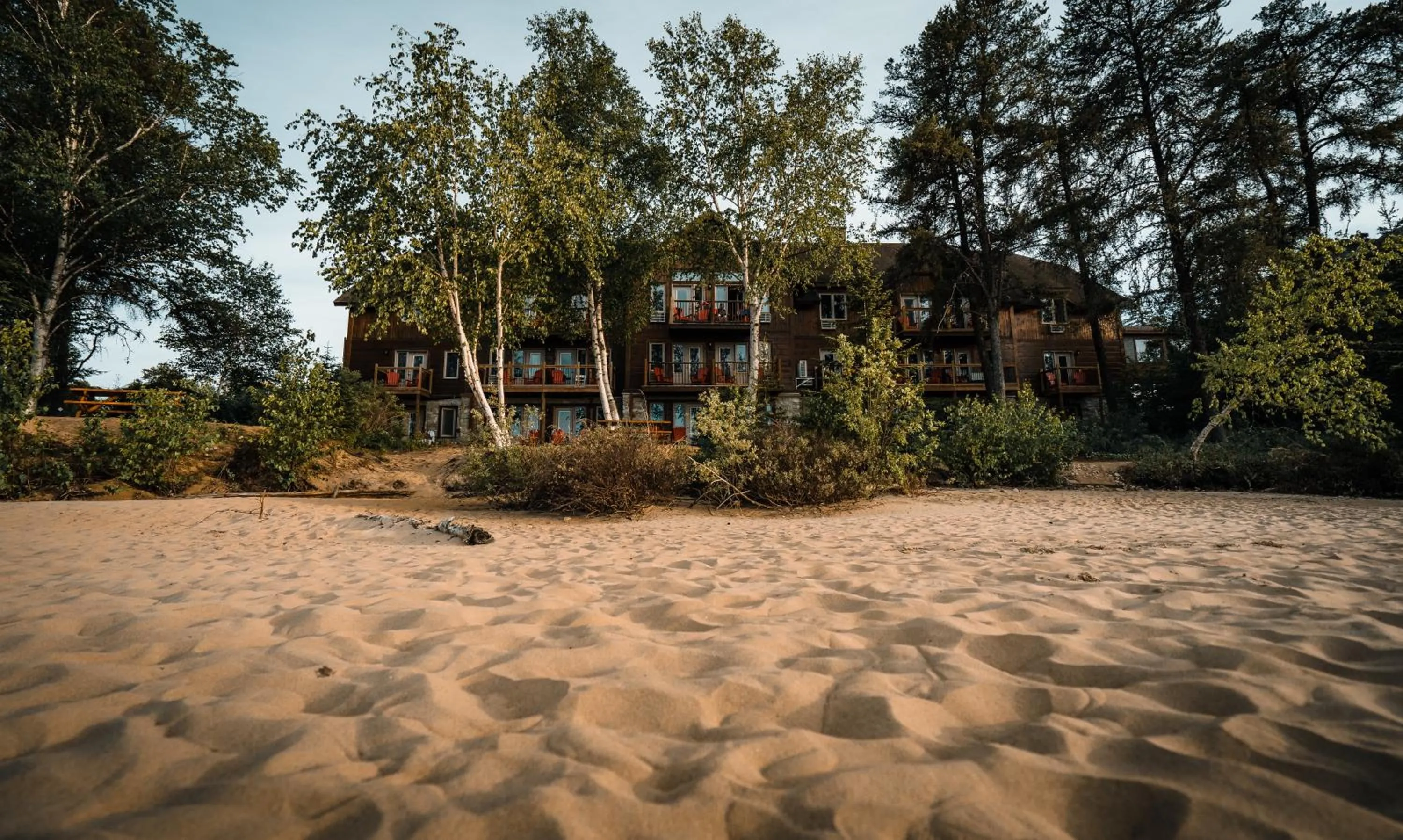 Beach in Auberge du Lac Taureau et Condos