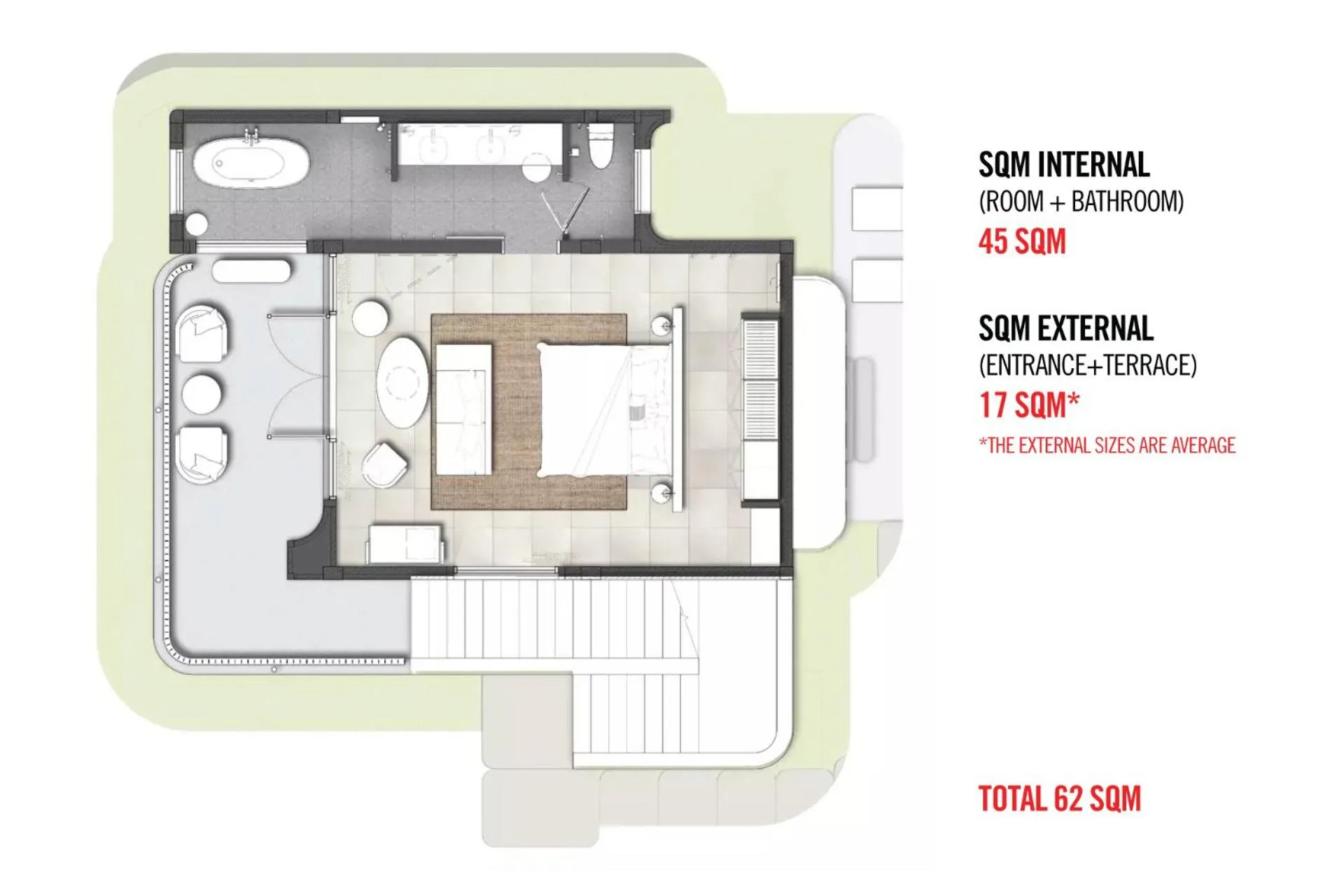 Floor plan in The Standard, Hua Hin