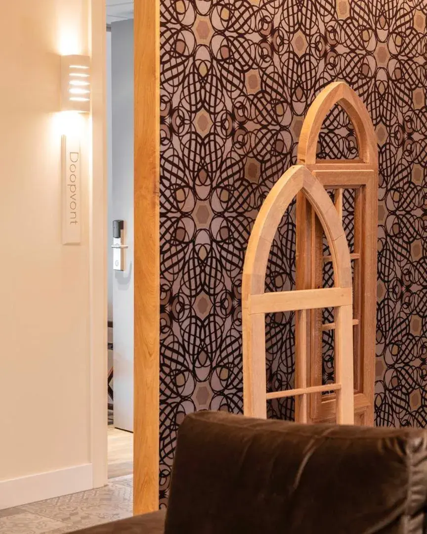 Twin Room with Terrace in KerkHotel Biervliet Twin Room with Terrace in KerkHotel Biervliet