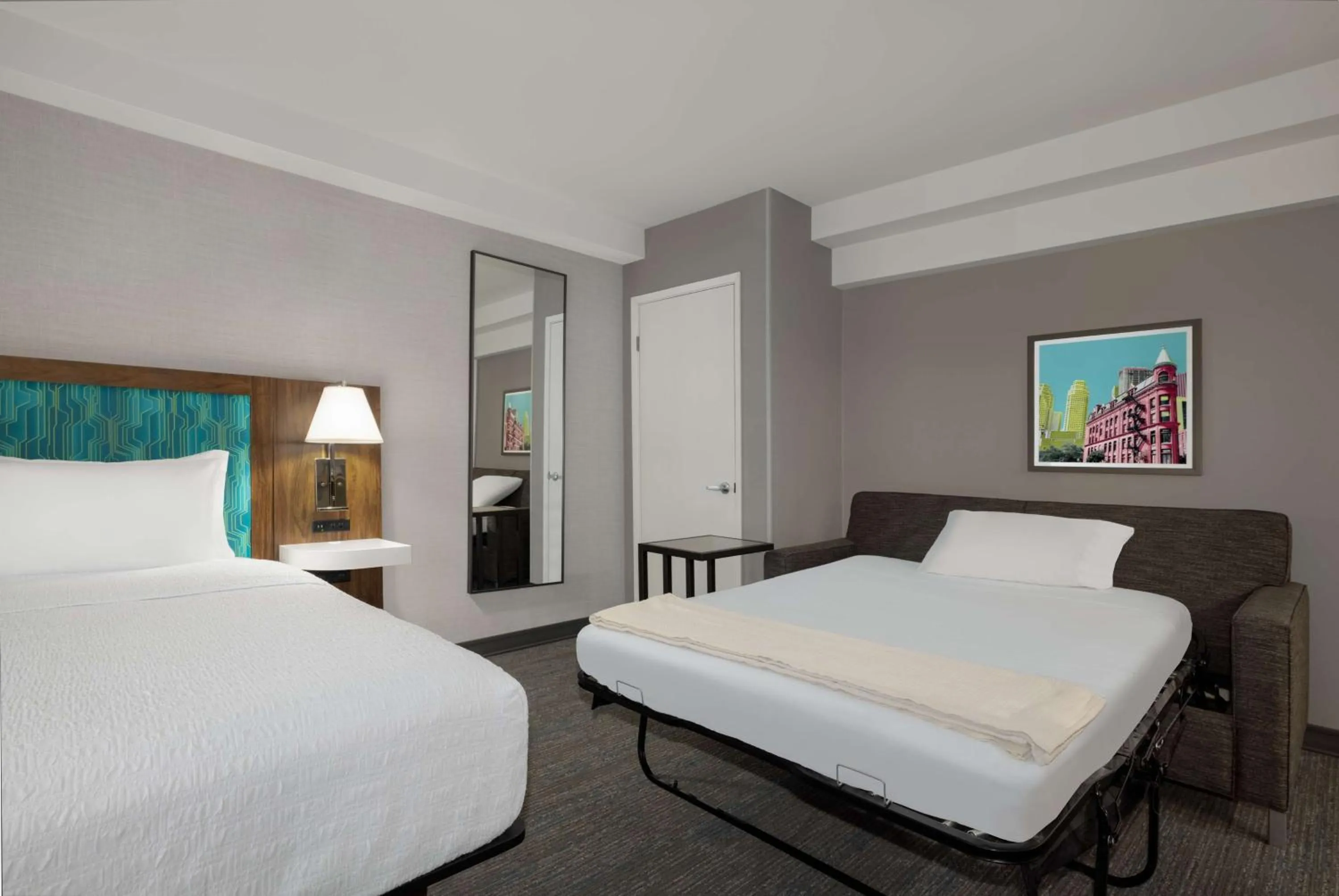 Bed in Hampton Inn & Suites by Hilton Toronto Downtown