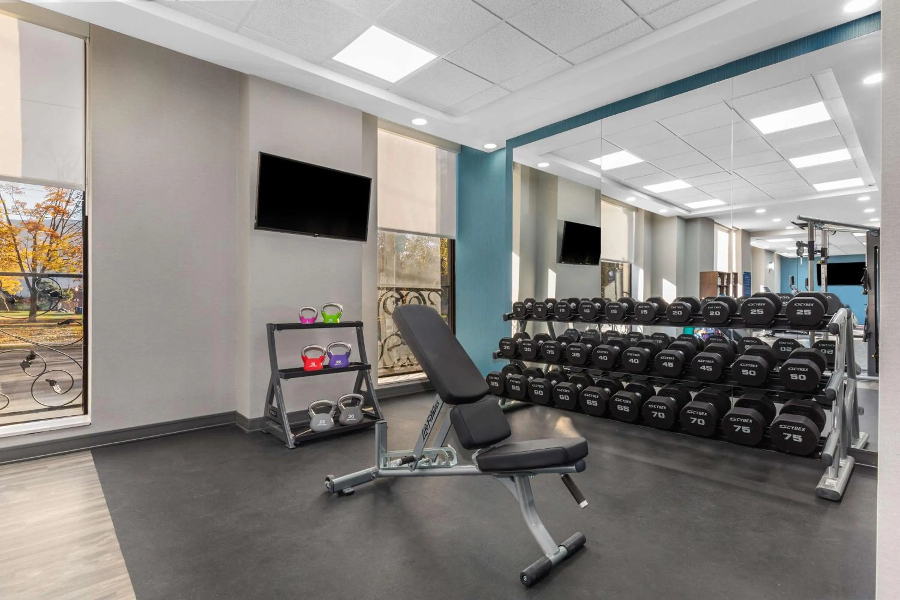 Fitness centre/facilities in Hampton Inn & Suites by Hilton Toronto Downtown