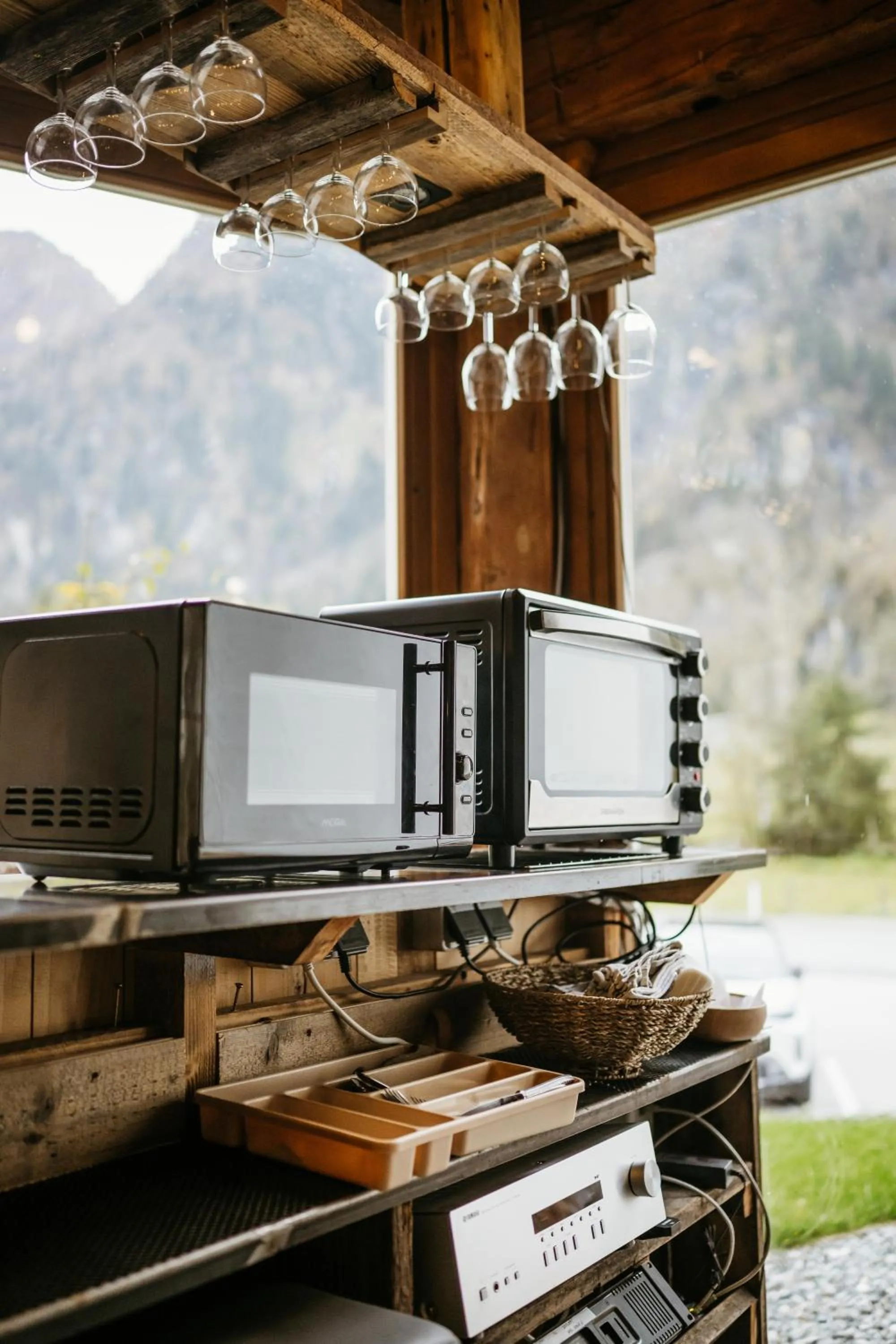 Communal kitchen in Pension Baranekhof - accommodation in nature - Baranek Resorts