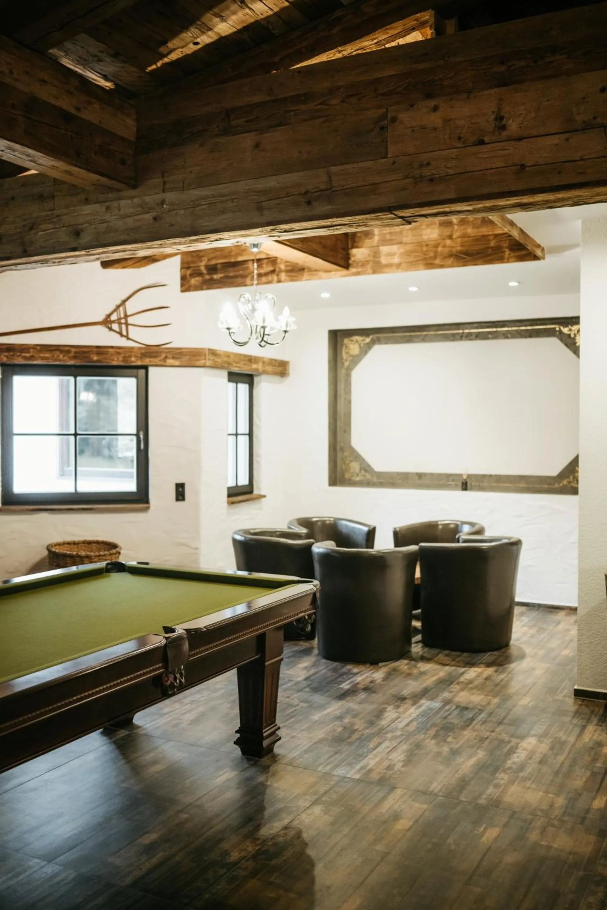 Communal lounge/ TV room in Pension Baranekhof - accommodation in nature - Baranek Resorts