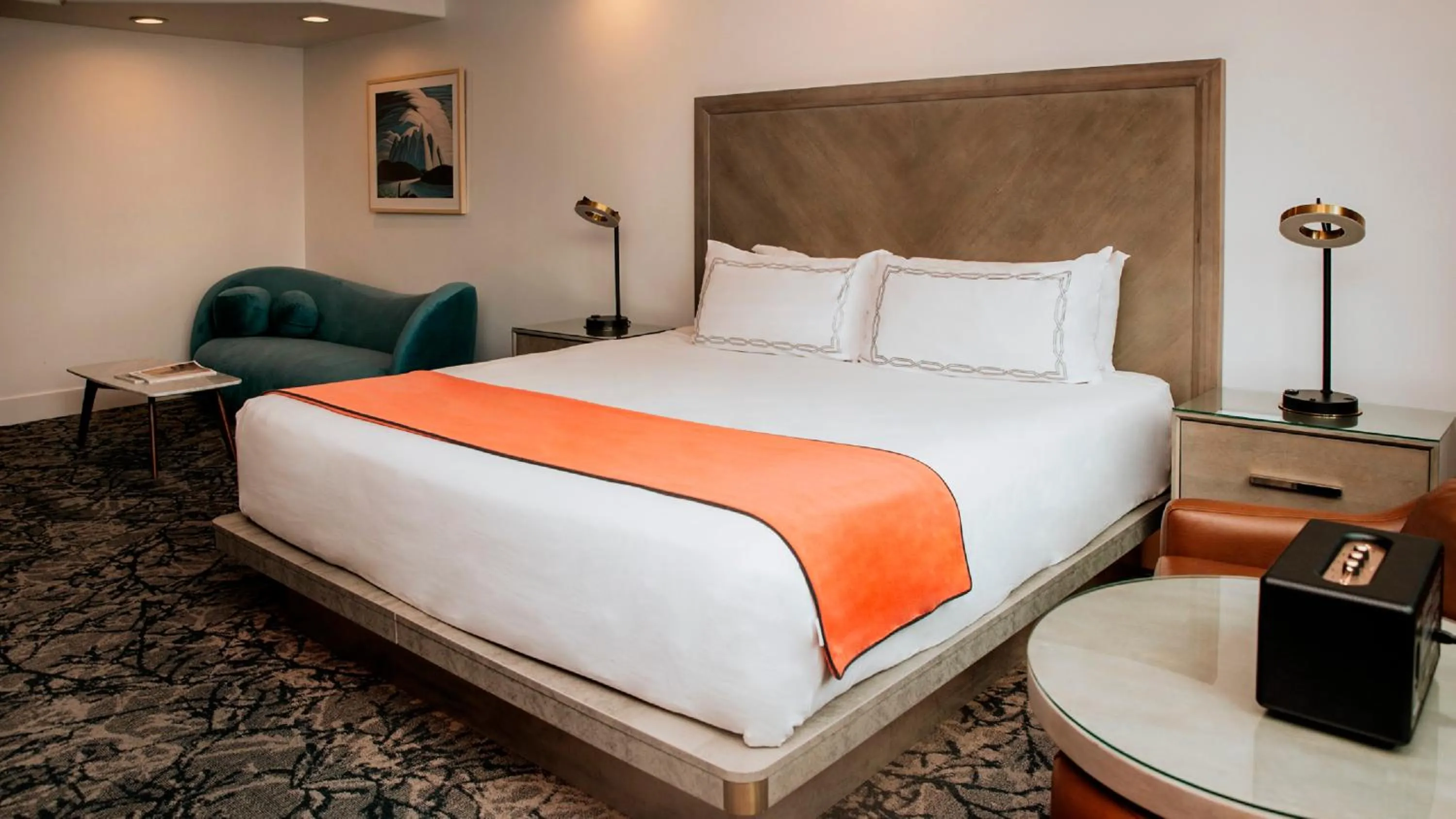 Bed in The Parker Hotel and Rooftop