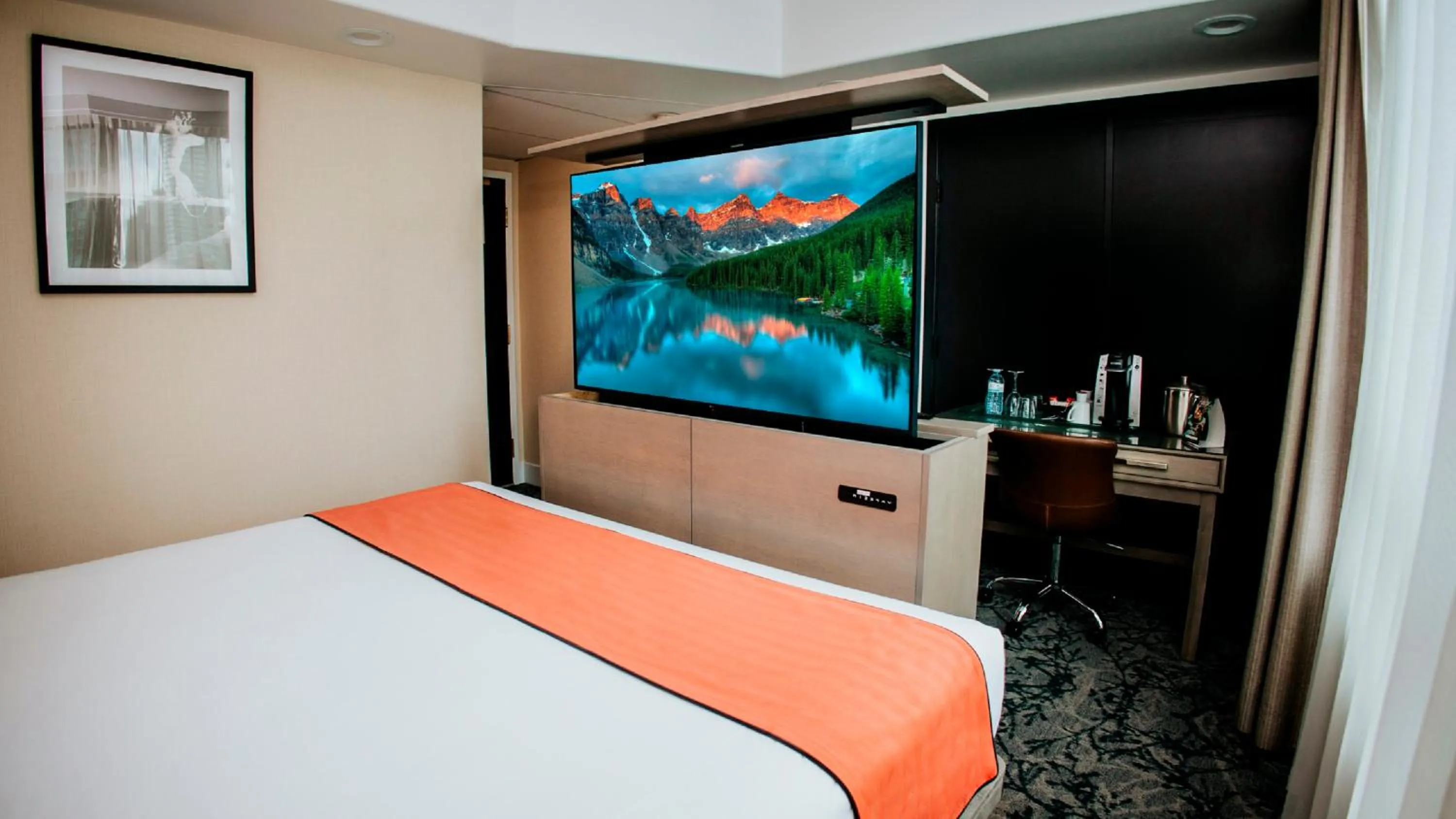 Bed in The Parker Hotel and Rooftop