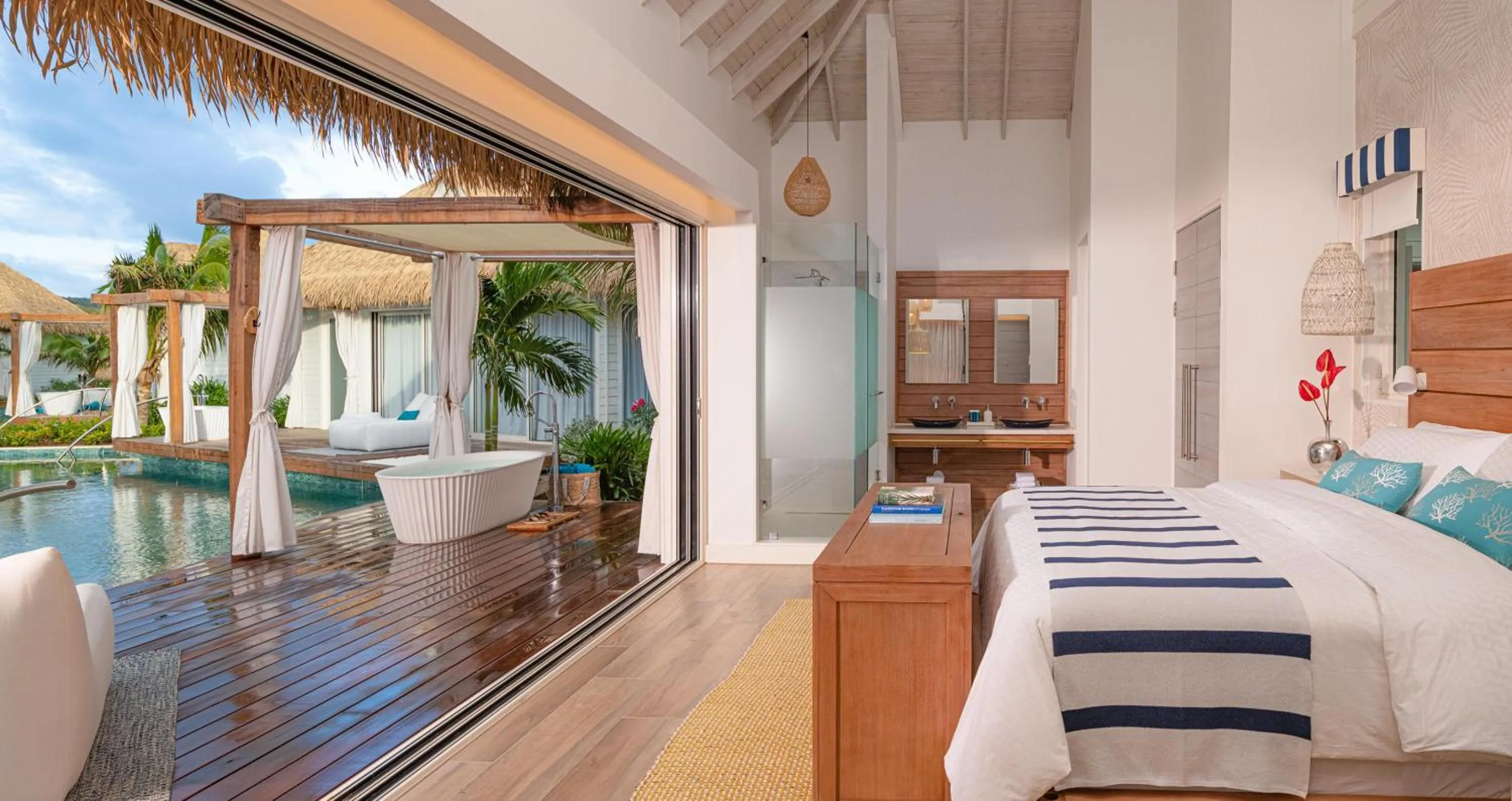 Photo of the whole room, Bed in Sandals Royal Curacao All Inclusive Couples Only