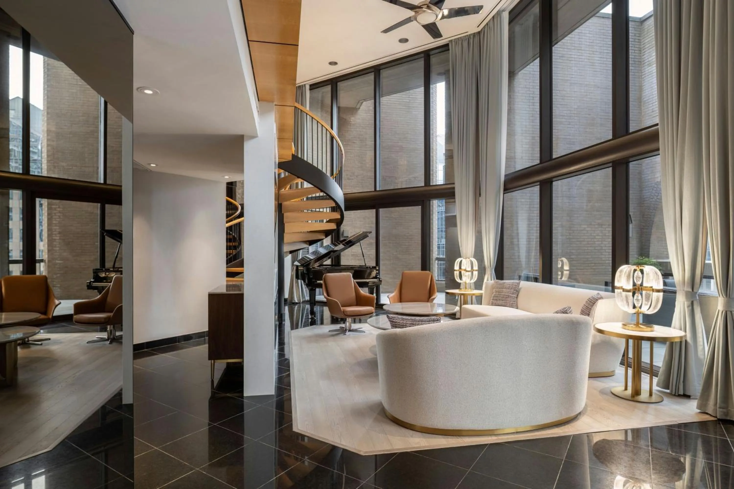 Living room in Metropolitan Hotel Vancouver