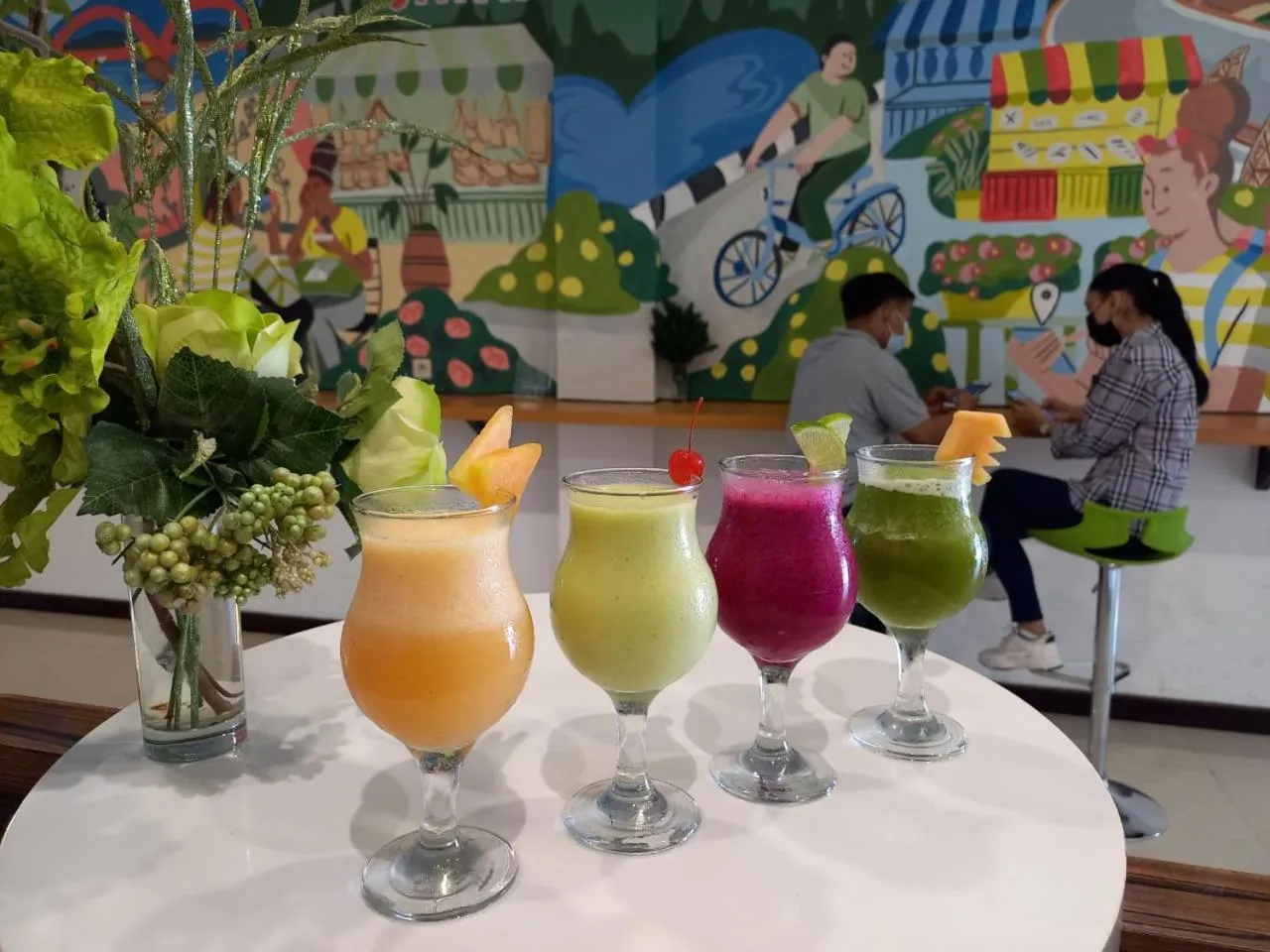 Drinks in Front One Green Boutique Hotel Abepura