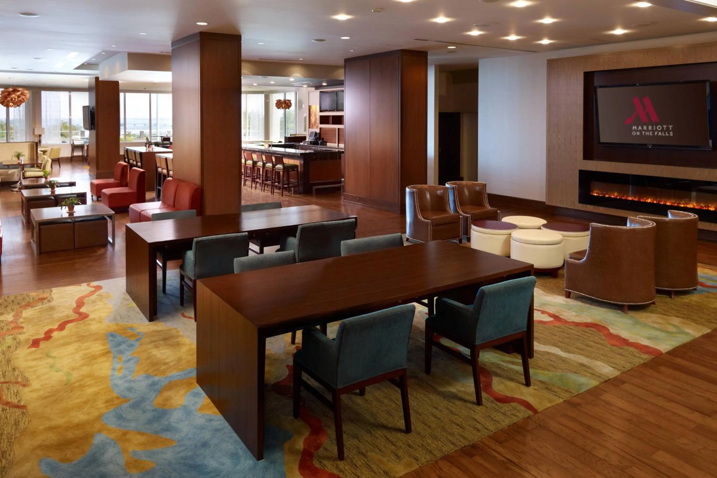 Lobby or reception in Niagara Falls Marriott on the Falls