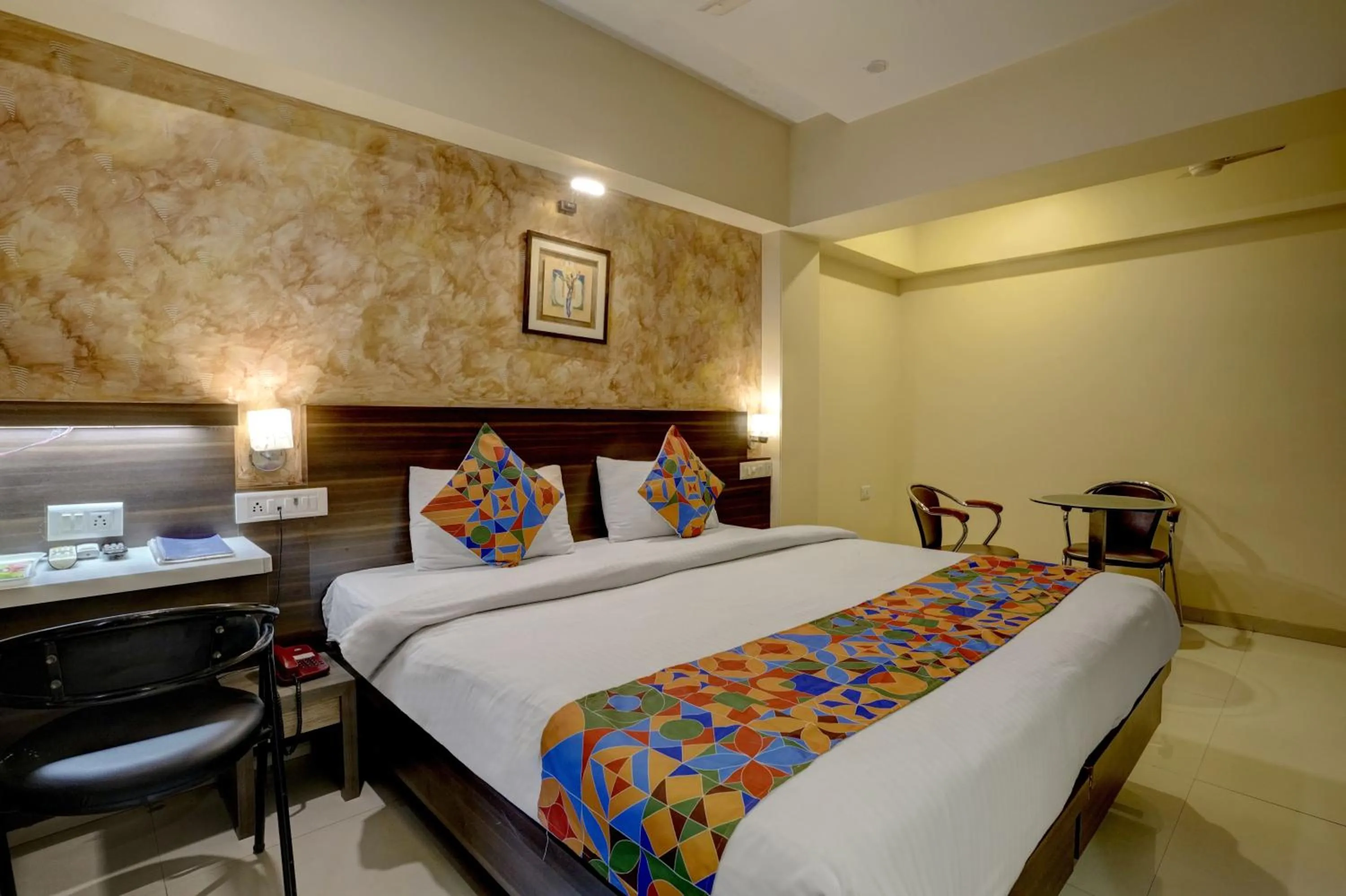 Bed in SriKrishna Paradise Hotel Thane Navi Mumbai