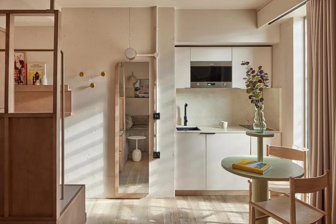 Kitchen or kitchenette in Buckle Street Studios by Locke, Aldgate