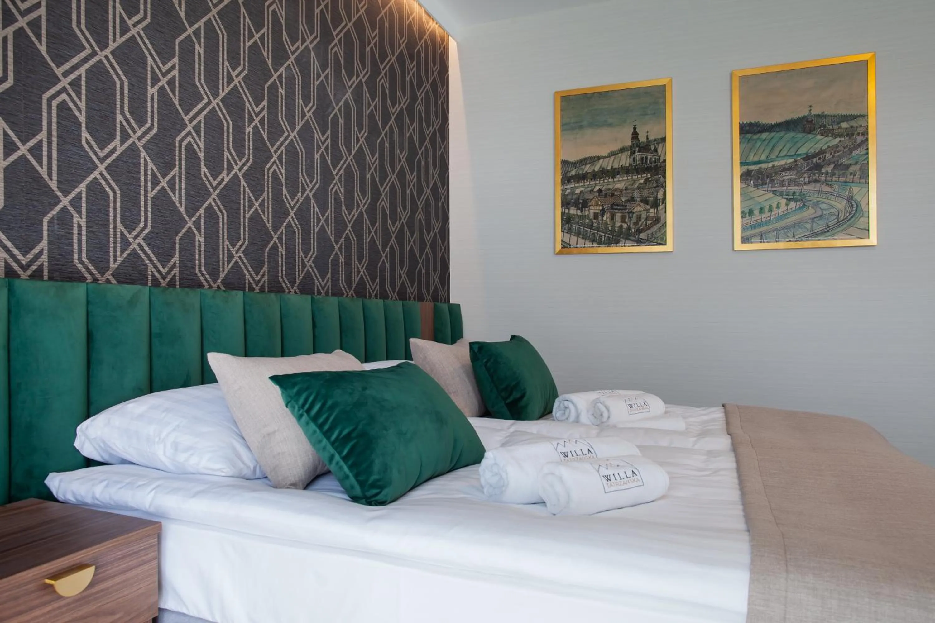 Bed in Hotel Willa Tatrzańska