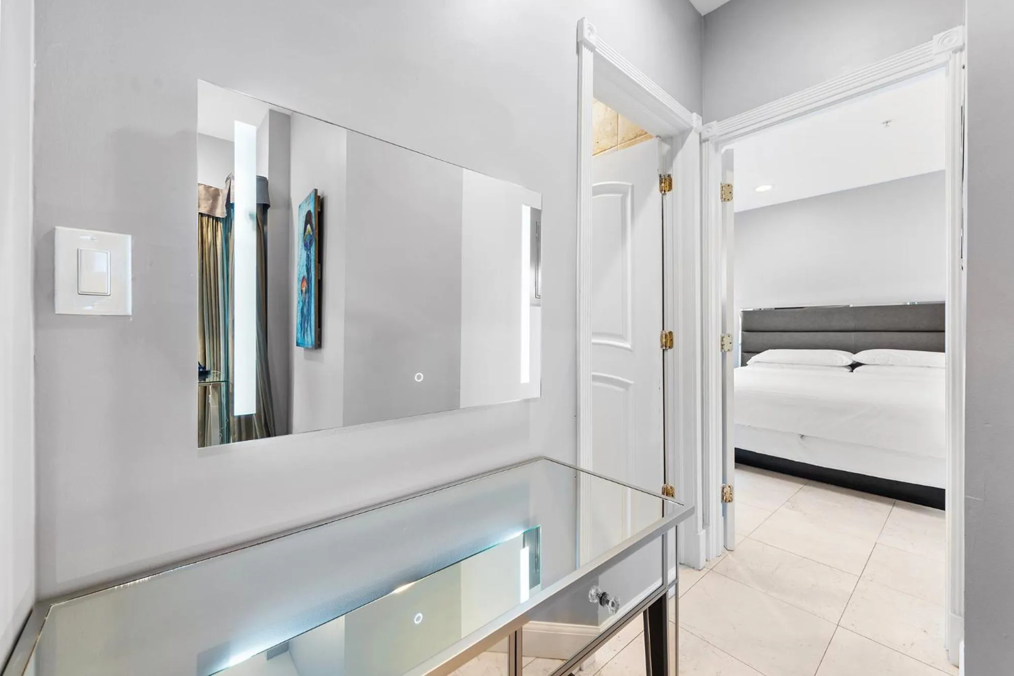 Living room, Bed in Isle of Venice Residence and Marina