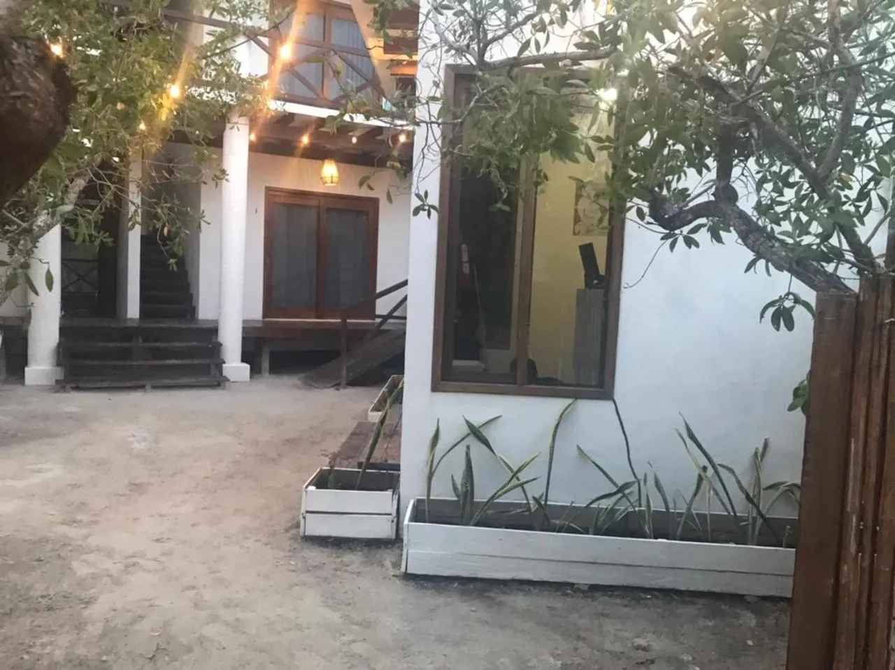 Garden view in Hotel Luna Roja Holbox