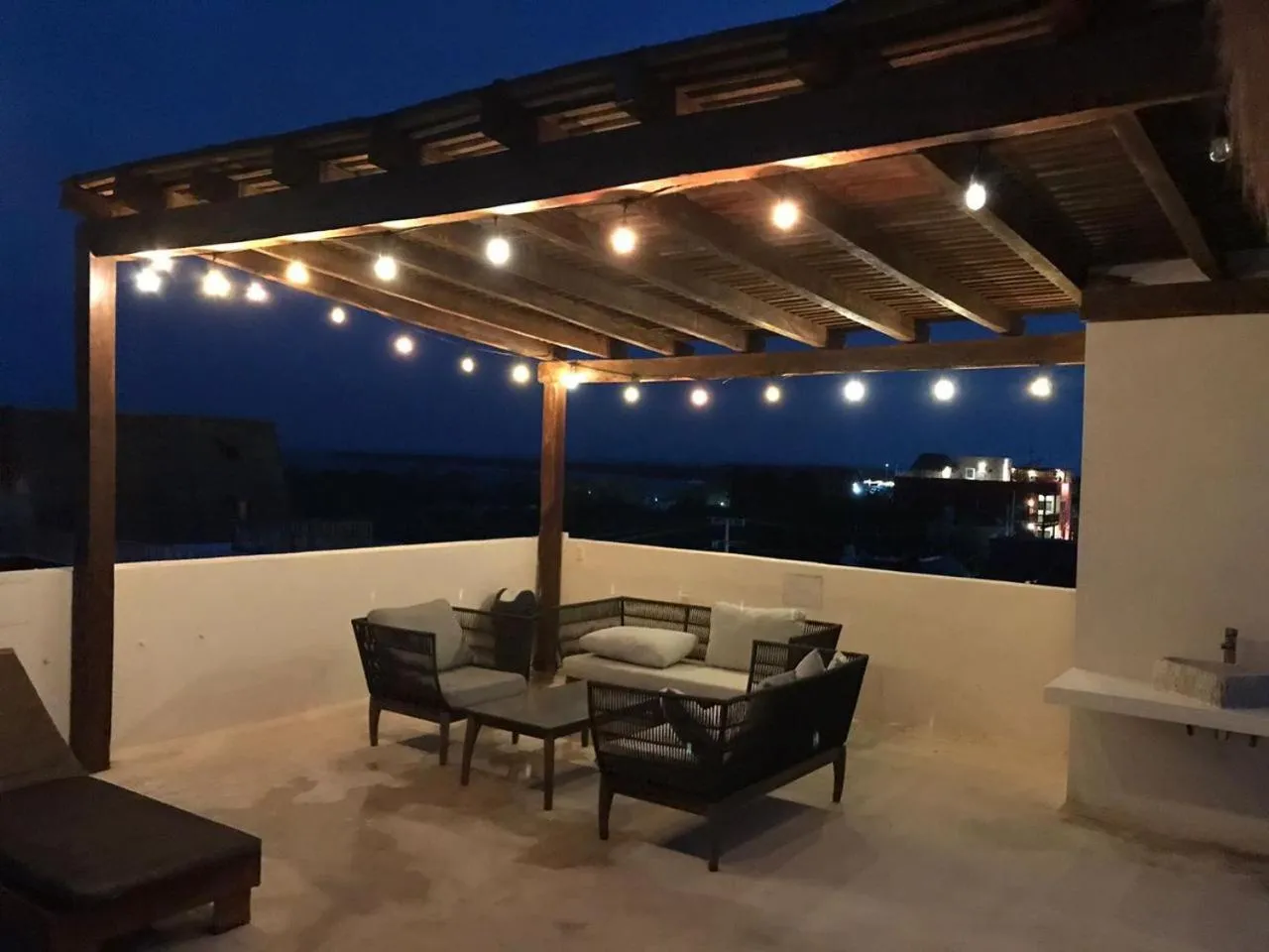 Balcony/Terrace in Hotel Luna Roja Holbox