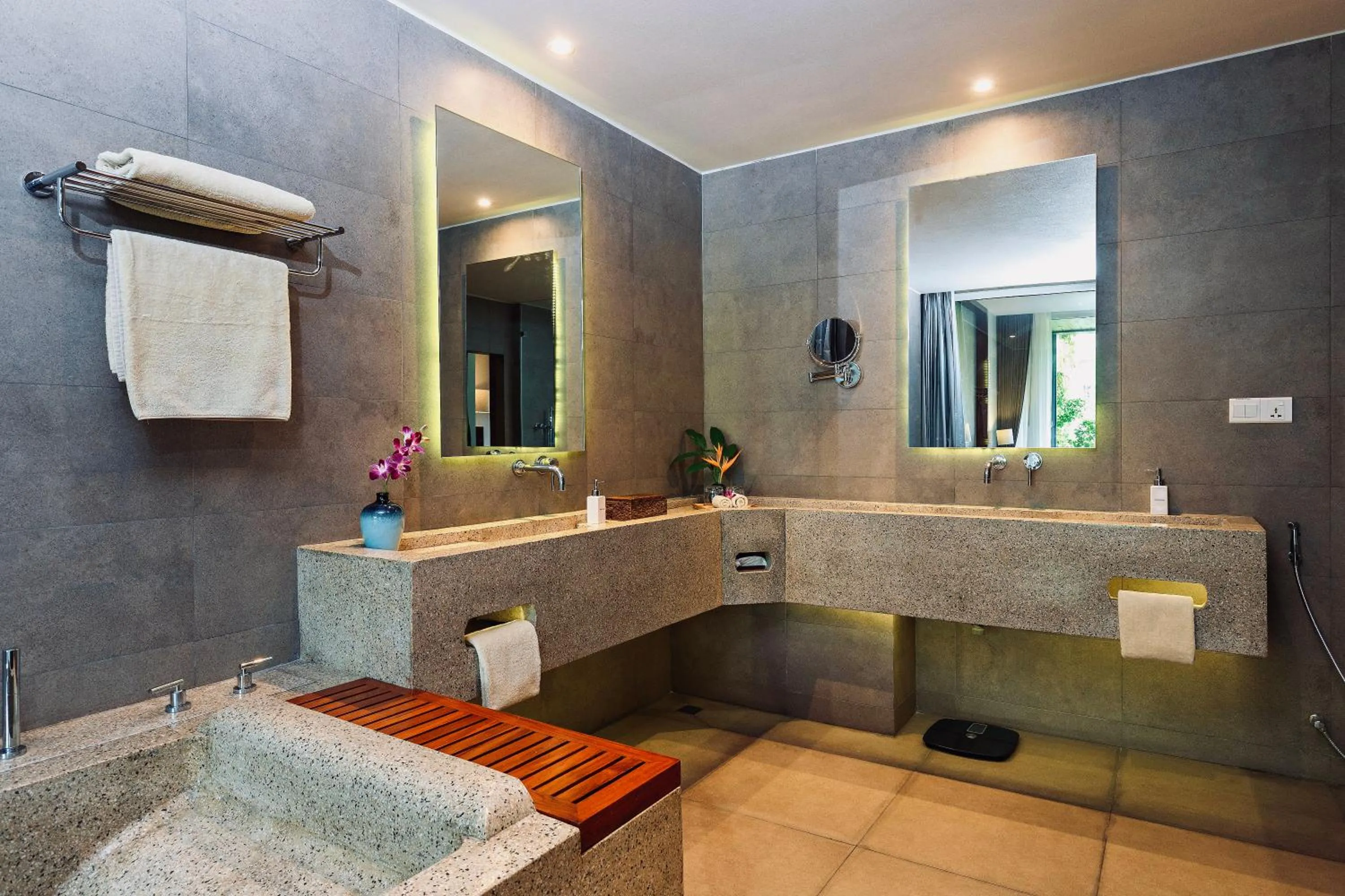 Bathroom in Indra Hotel