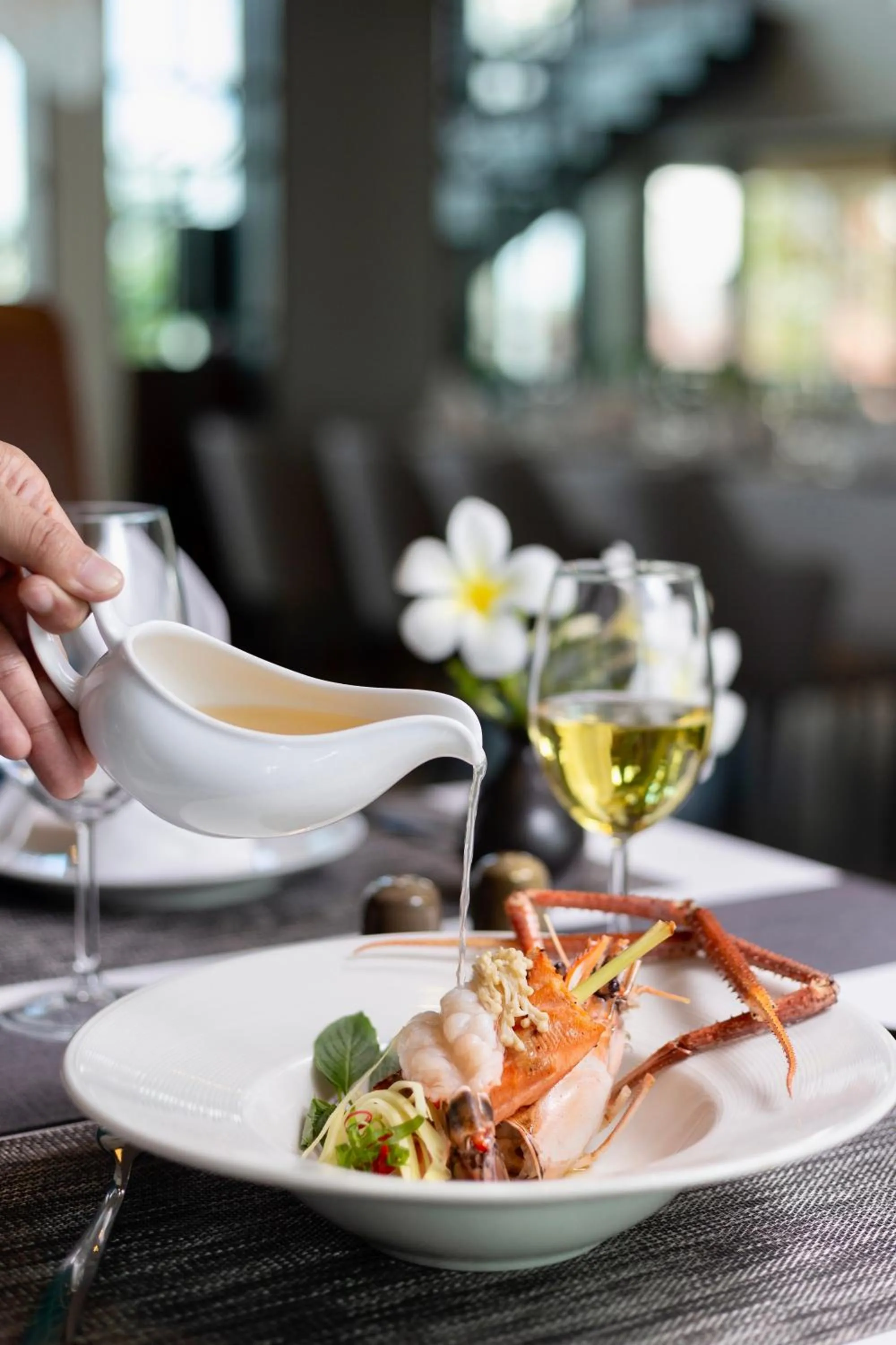 Food and drinks in Indra Hotel