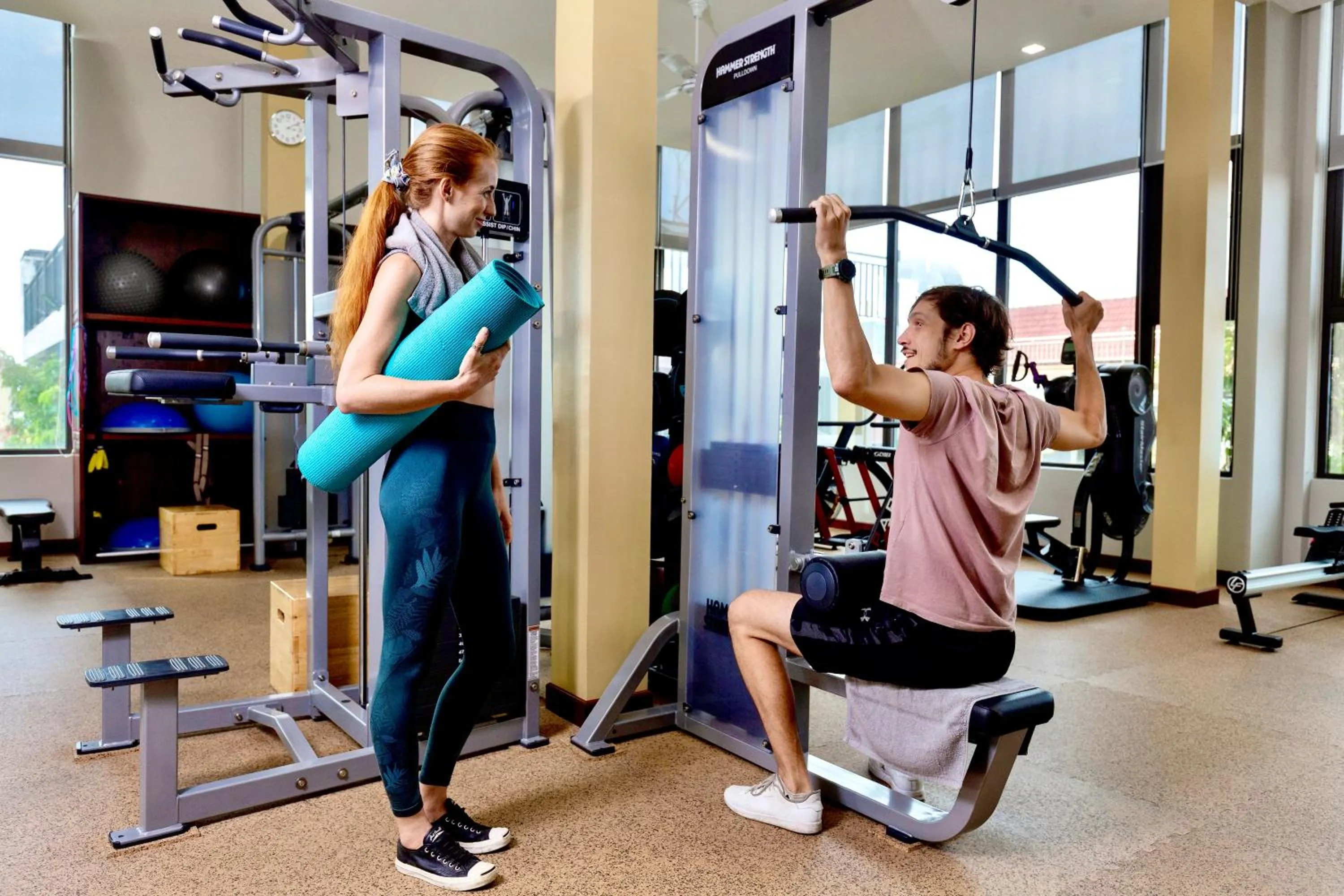 Fitness centre/facilities in Indra Hotel