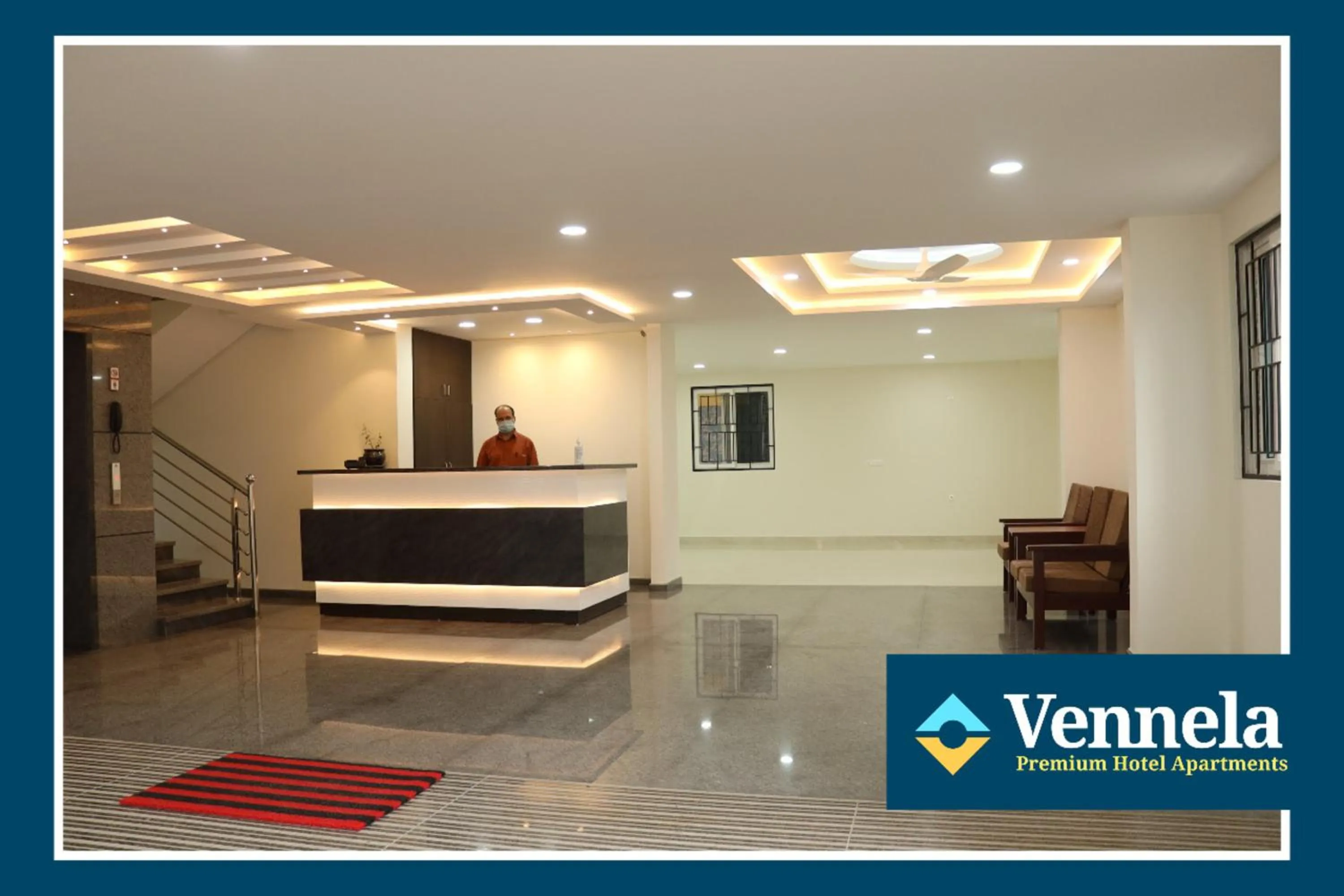 Lobby or reception in Vennela Hotel Apartments