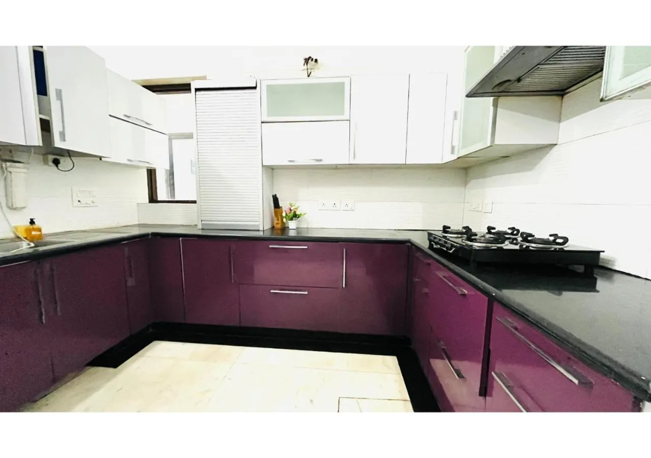 kitchen in BluO 2BHK - Greater Kailash Lift Balcony Parking