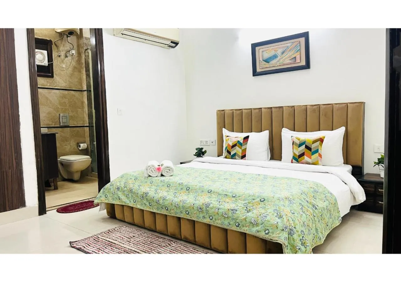 Bedroom in BluO 2BHK - Greater Kailash Lift Balcony Parking