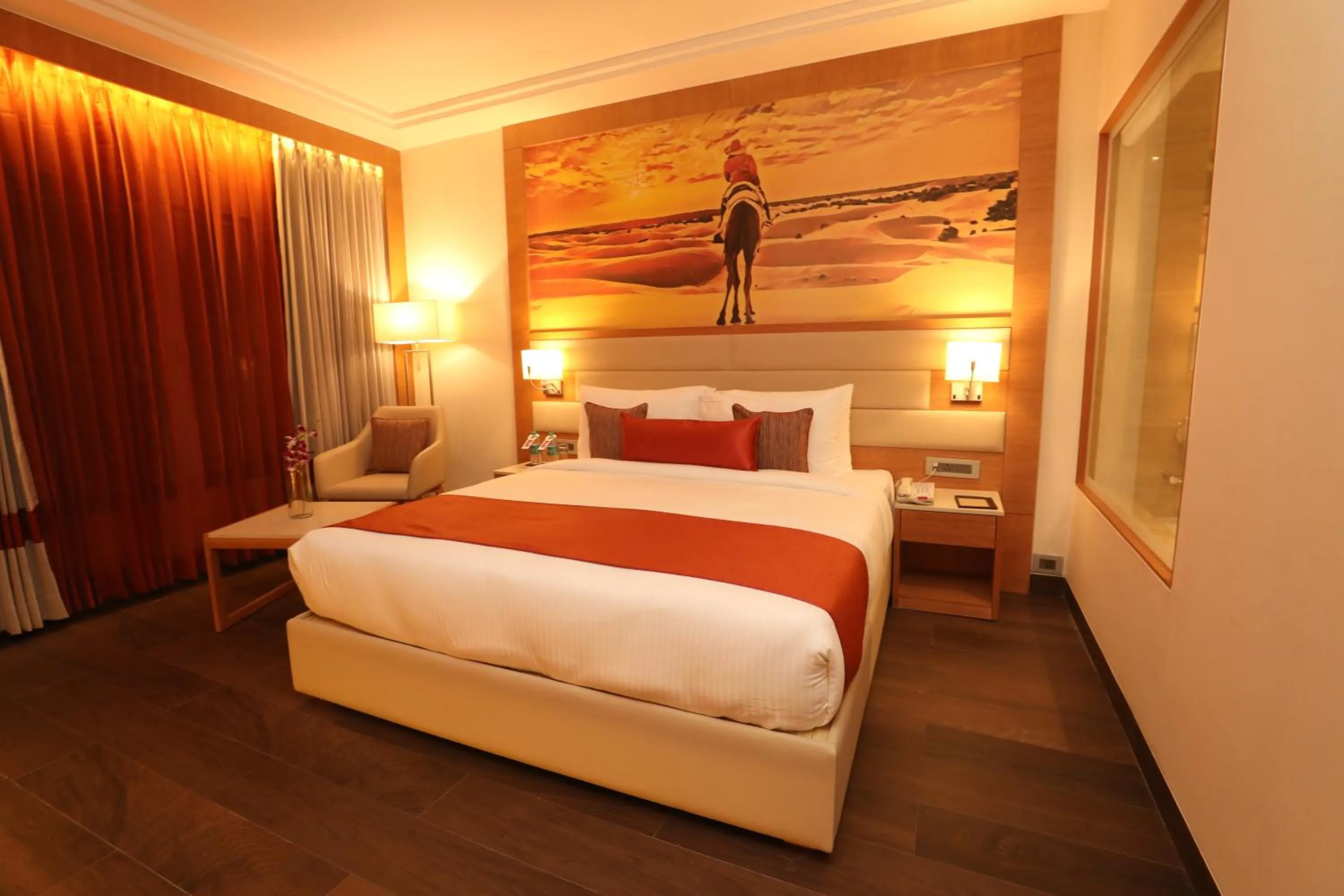 Bedroom, Bed in Regenta Central Udaipur, Court Circle