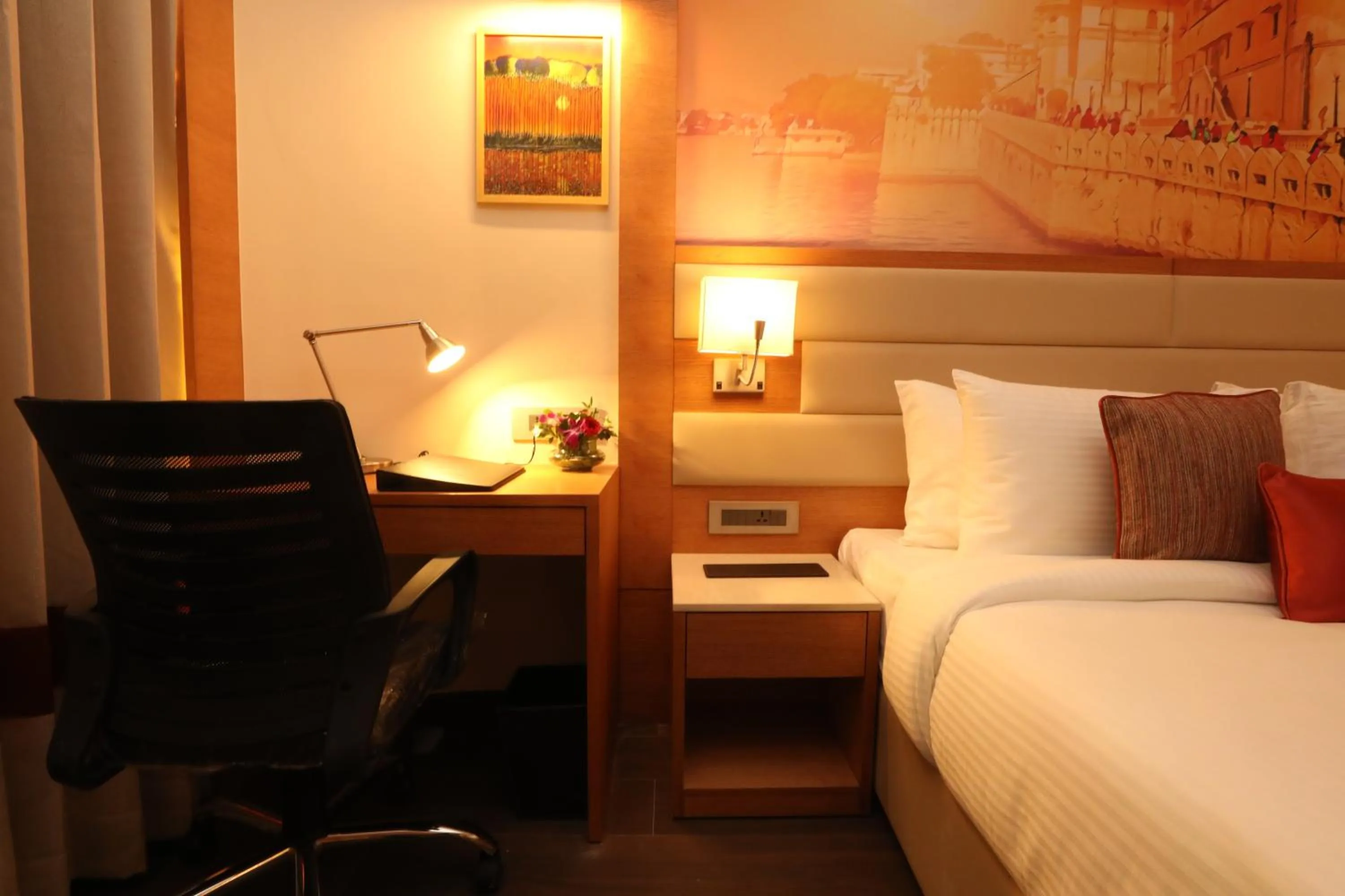 Bedroom, Bed in Regenta Central Udaipur, Court Circle