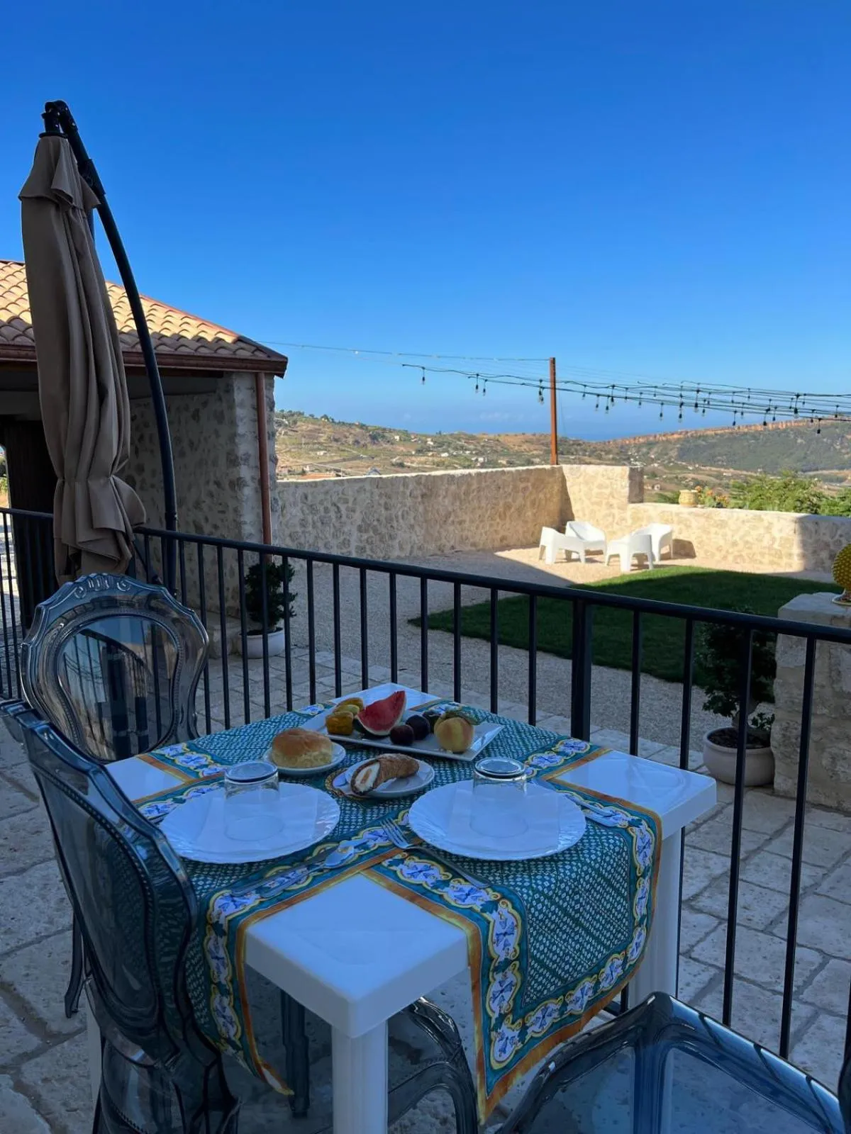 Patio in Masseria Torre Saracena