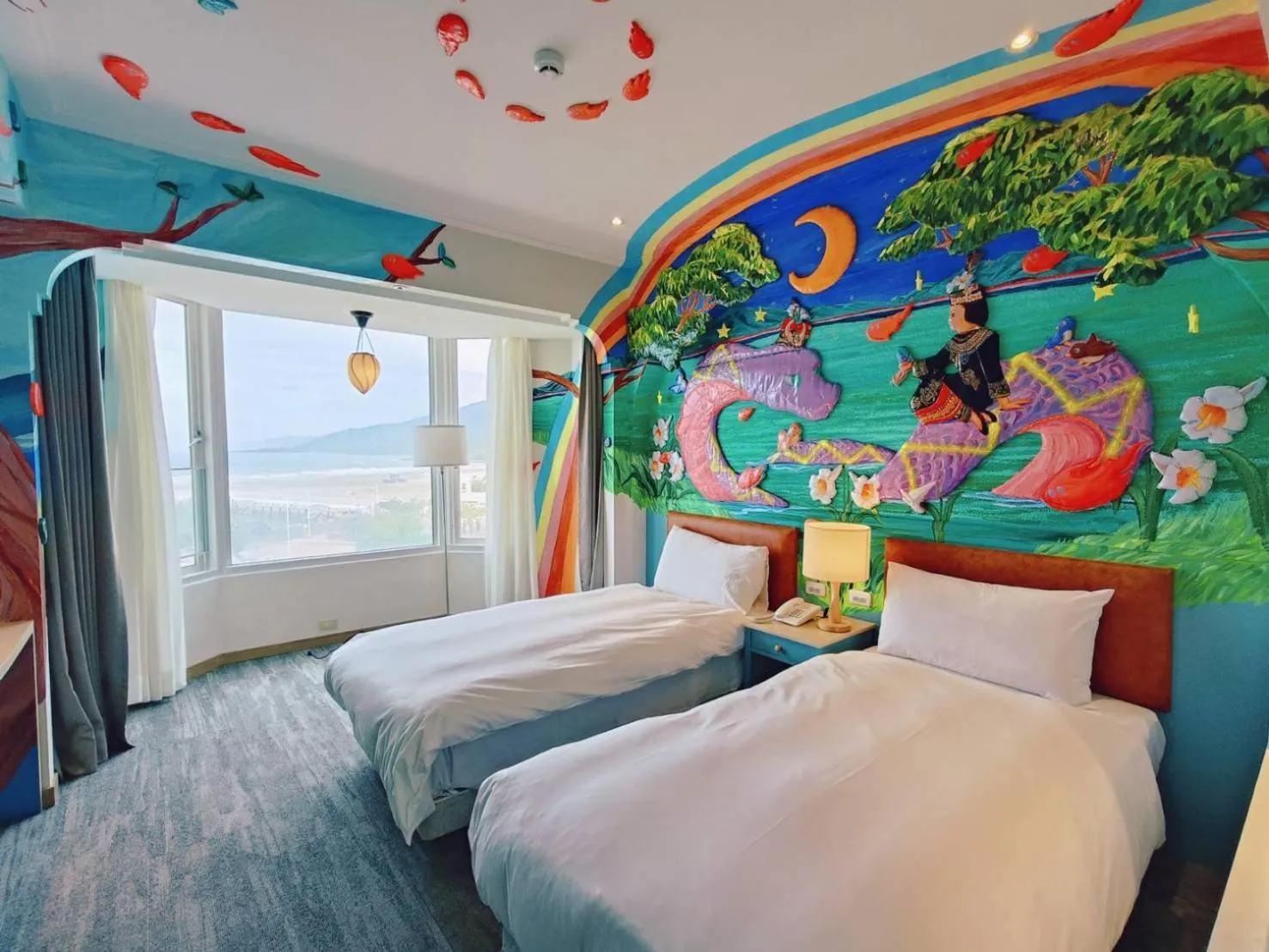 Photo of the whole room, Bed in Kenting Long Beach Hotel